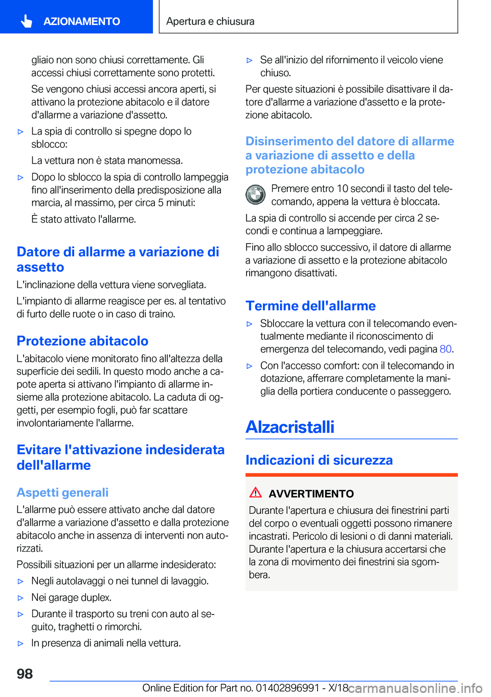BMW Z4 2019  Libretti Di Uso E manutenzione (in Italian) �g�l�i�a�i�o��n�o�n��s�o�n�o��c�h�i�u�s�i��c�o�r�r�e�t�t�a�m�e�n�t�e�.��G�l�i
�a�c�c�e�s�s�i��c�h�i�u�s�i��c�o�r�r�e�t�t�a�m�e�n�t�e��s�o�n�o��p�r�o�t�e�t�t�i�.
�S�e��v�e�n�g�o�n�o��c�h�i�u