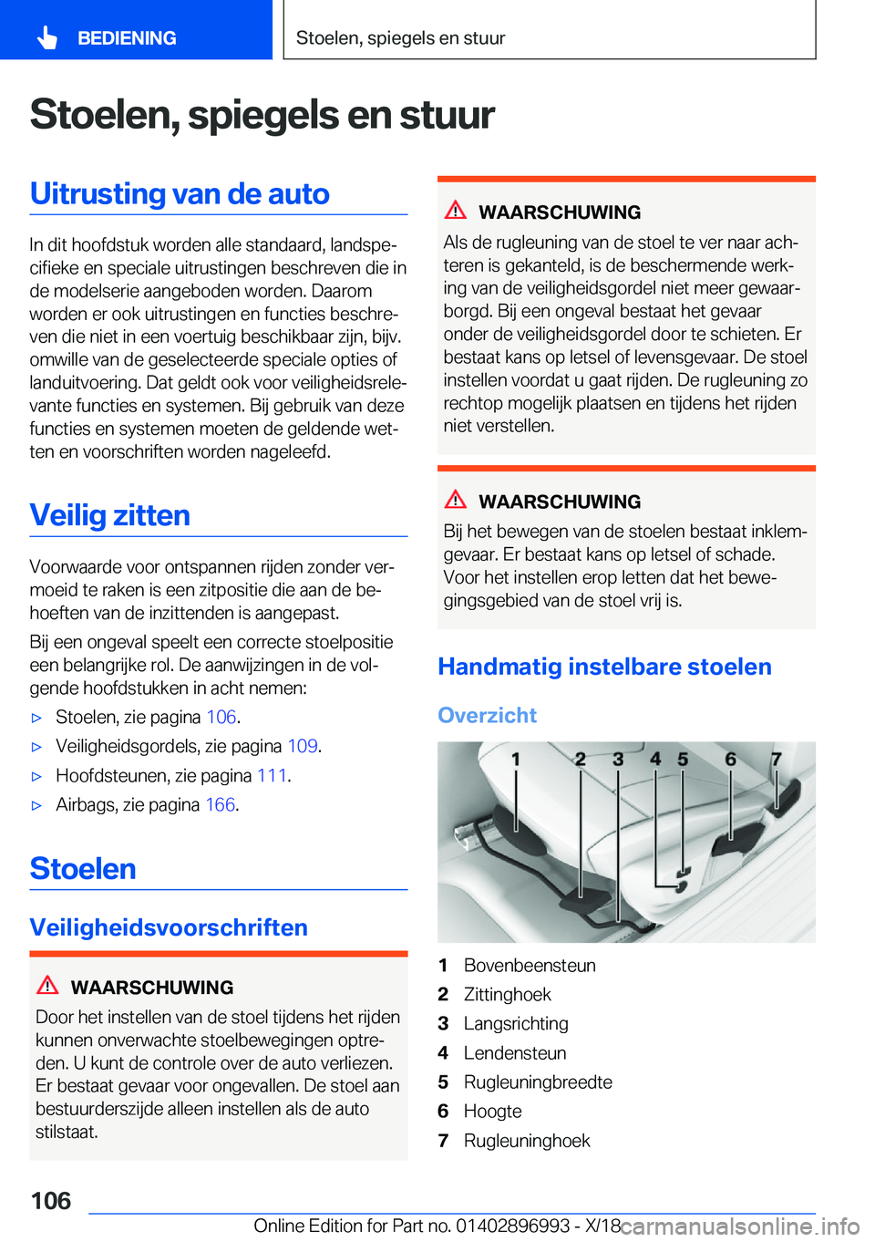 BMW Z4 2019  Instructieboekjes (in Dutch) �S�t�o�e�l�e�n�,��s�p�i�e�g�e�l�s��e�n��s�t�u�u�r�U�i�t�r�u�s�t�i�n�g��v�a�n��d�e��a�u�t�o
�I�n��d�i�t��h�o�o�f�d�s�t�u�k��w�o�r�d�e�n��a�l�l�e��s�t�a�n�d�a�a�r�d�,��l�a�n�d�s�p�ej�c�i�f�