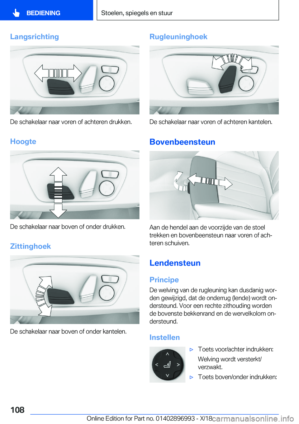 BMW Z4 2019  Instructieboekjes (in Dutch) �L�a�n�g�s�r�i�c�h�t�i�n�g
�D�e��s�c�h�a�k�e�l�a�a�r��n�a�a�r��v�o�r�e�n��o�f��a�c�h�t�e�r�e�n��d�r�u�k�k�e�n�.�H�o�o�g�t�e
�D�e��s�c�h�a�k�e�l�a�a�r��n�a�a�r��b�o�v�e�n��o�f��o�n�d�e�r��d