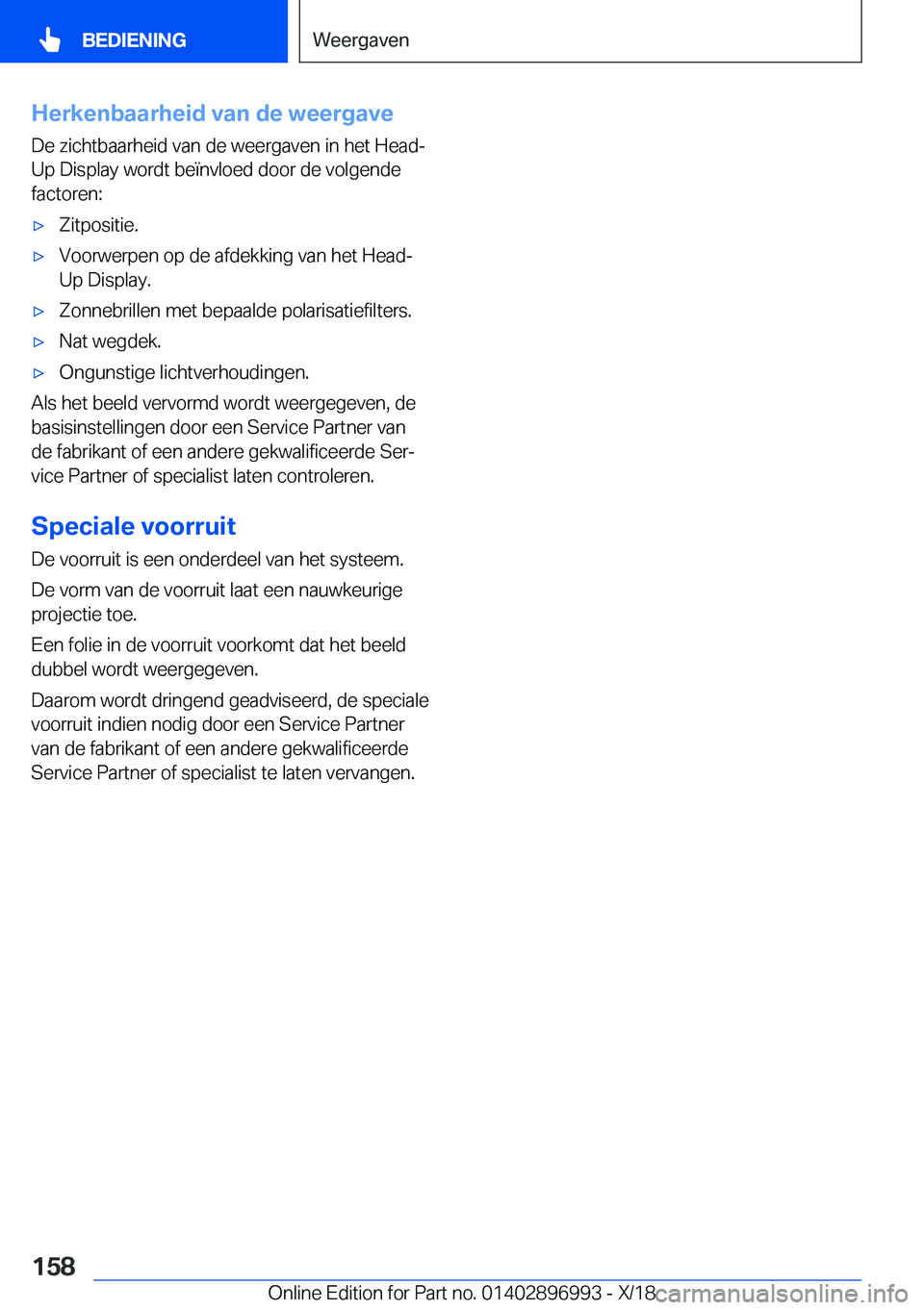 BMW Z4 2019  Instructieboekjes (in Dutch) �H�e�r�k�e�n�b�a�a�r�h�e�i�d��v�a�n��d�e��w�e�e�r�g�a�v�e�D�e��z�i�c�h�t�b�a�a�r�h�e�i�d��v�a�n��d�e��w�e�e�r�g�a�v�e�n��i�n��h�e�t��H�e�a�d�-�U�p��D�i�s�p�l�a�y��w�o�r�d�t��b�e�