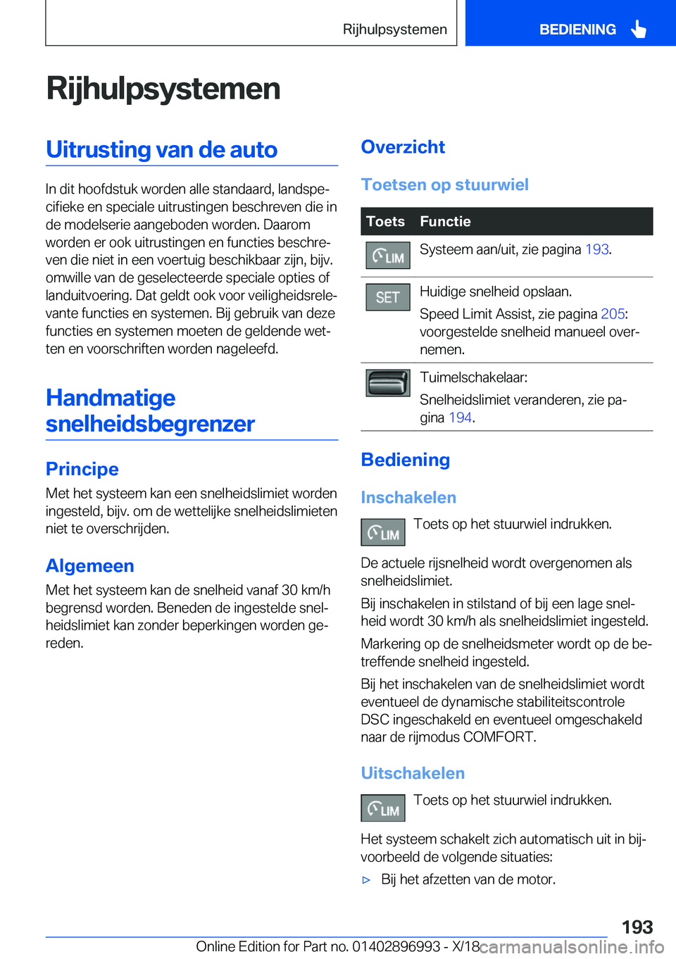 BMW Z4 2019  Instructieboekjes (in Dutch) �R�i�j�h�u�l�p�s�y�s�t�e�m�e�n�U�i�t�r�u�s�t�i�n�g��v�a�n��d�e��a�u�t�o
�I�n��d�i�t��h�o�o�f�d�s�t�u�k��w�o�r�d�e�n��a�l�l�e��s�t�a�n�d�a�a�r�d�,��l�a�n�d�s�p�ej�c�i�f�i�e�k�e��e�n��s�p�e�