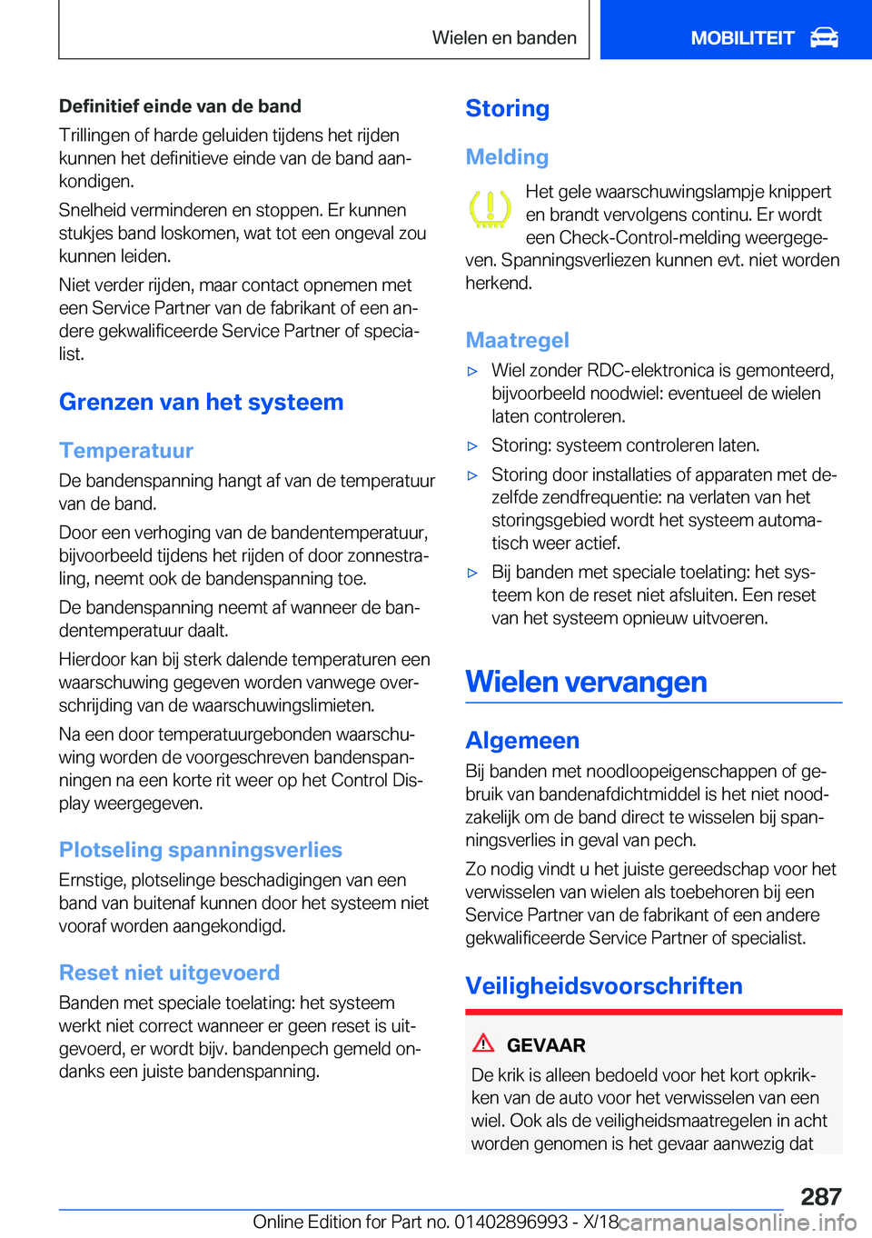 BMW Z4 2019  Instructieboekjes (in Dutch) �D�e�f�i�n�i�t�i�e�f��e�i�n�d�e��v�a�n��d�e��b�a�n�d
�T�r�i�l�l�i�n�g�e�n��o�f��h�a�r�d�e��g�e�l�u�i�d�e�n��t�i�j�d�e�n�s��h�e�t��r�i�j�d�e�n
�k�u�n�n�e�n��h�e�t��d�e�f�i�n�i�t�i�e�v�e��e