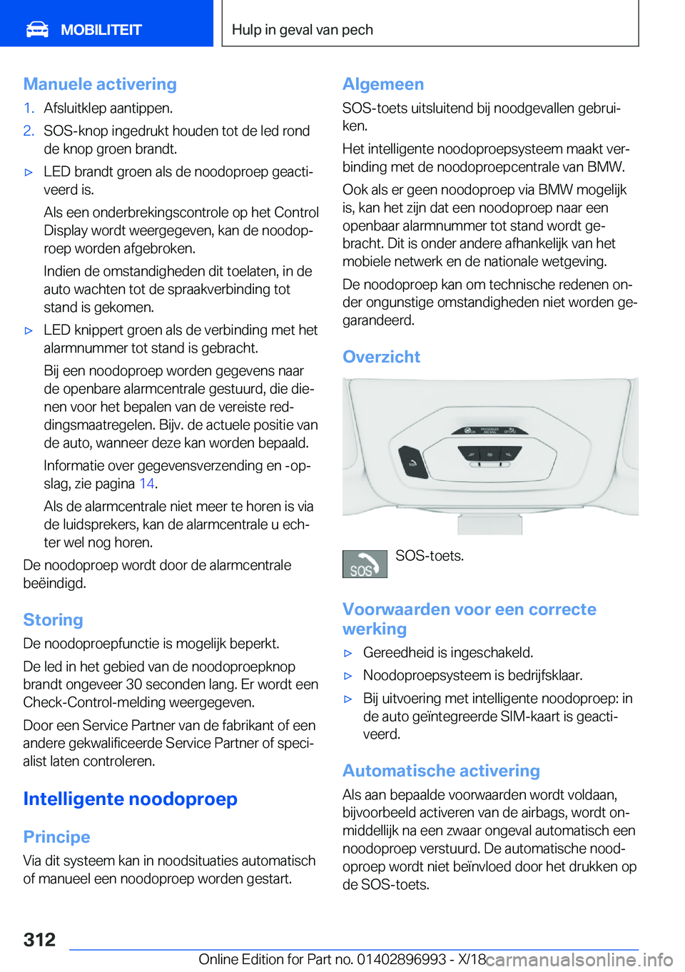 BMW Z4 2019  Instructieboekjes (in Dutch) �M�a�n�u�e�l�e��a�c�t�i�v�e�r�i�n�g�1�.�A�f�s�l�u�i�t�k�l�e�p��a�a�n�t�i�p�p�e�n�.�2�.�S�O�S�-�k�n�o�p��i�n�g�e�d�r�u�k�t��h�o�u�d�e�n��t�o�t��d�e��l�e�d��r�o�n�d
�d�e��k�n�o�p��g�r�o�e�n��
