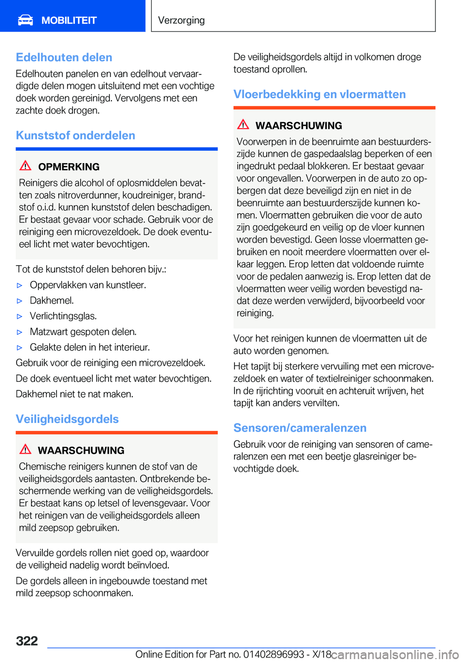 BMW Z4 2019  Instructieboekjes (in Dutch) �E�d�e�l�h�o�u�t�e�n��d�e�l�e�n
�E�d�e�l�h�o�u�t�e�n��p�a�n�e�l�e�n��e�n��v�a�n��e�d�e�l�h�o�u�t��v�e�r�v�a�a�rj
�d�i�g�d�e��d�e�l�e�n��m�o�g�e�n��u�i�t�s�l�u�i�t�e�n�d��m�e�t��e�e�n��v�o