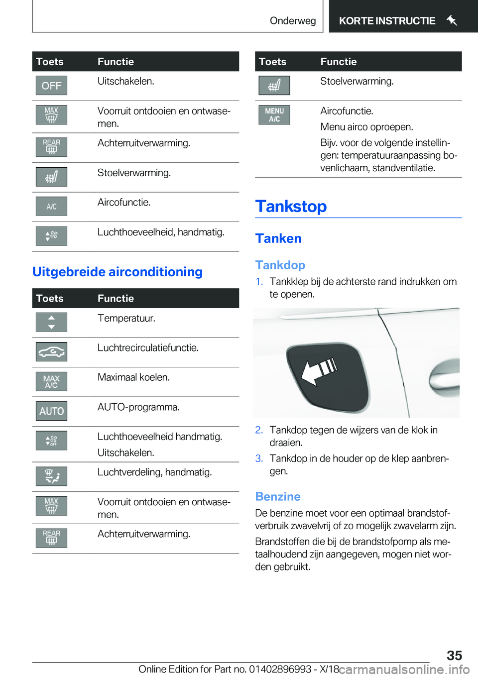 BMW Z4 2019  Instructieboekjes (in Dutch) �T�o�e�t�s�F�u�n�c�t�i�e�U�i�t�s�c�h�a�k�e�l�e�n�.�V�o�o�r�r�u�i�t��o�n�t�d�o�o�i�e�n��e�n��o�n�t�w�a�s�ej
�m�e�n�.�A�c�h�t�e�r�r�u�i�t�v�e�r�w�a�r�m�i�n�g�.�S�t�o�e�l�v�e�r�w�a�r�m�i�n�g�.�A�i�r�