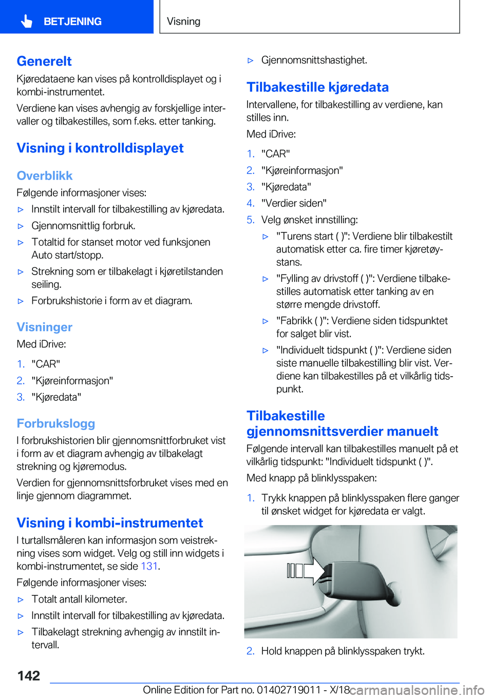 BMW Z4 2019  InstruksjonsbØker (in Norwegian) �G�e�n�e�r�e�l�t�K�j�