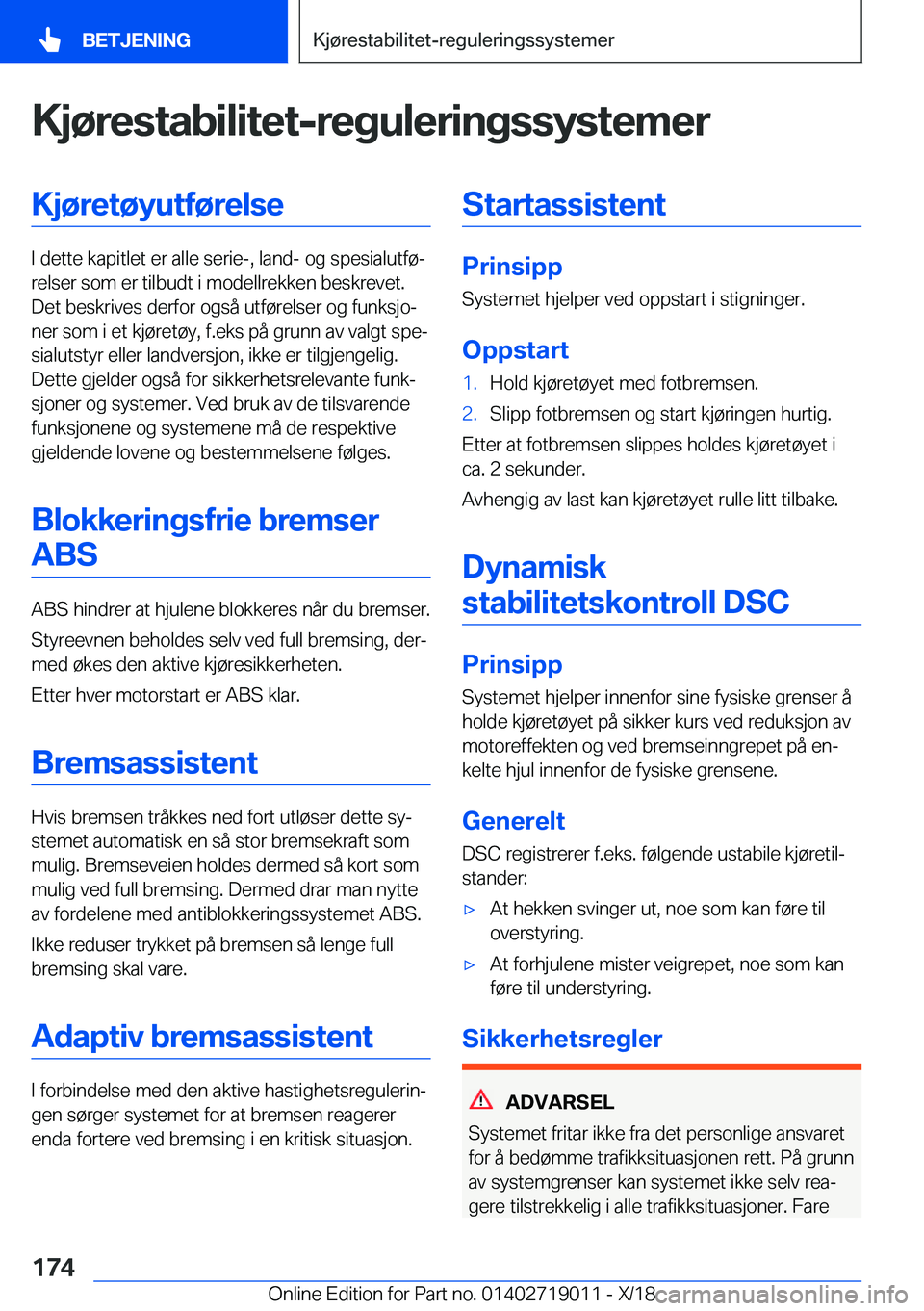 BMW Z4 2019  InstruksjonsbØker (in Norwegian) �K�j�