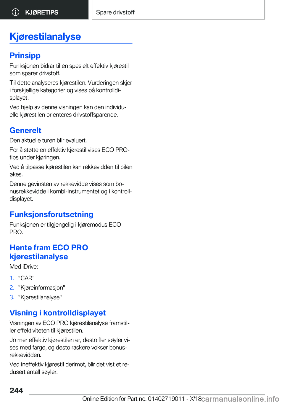 BMW Z4 2019  InstruksjonsbØker (in Norwegian) �K�j�