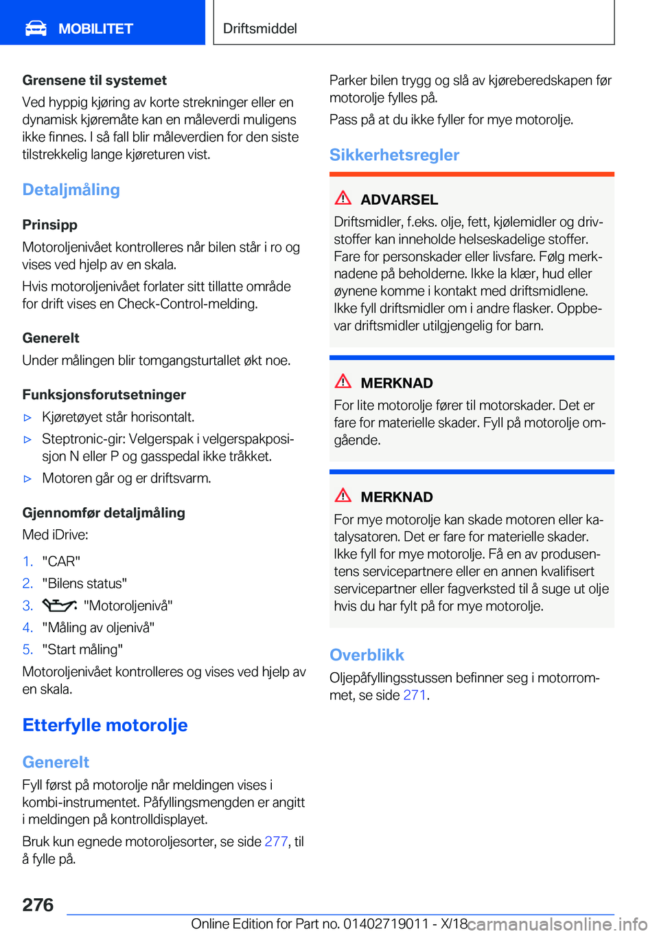 BMW Z4 2019  InstruksjonsbØker (in Norwegian) �G�r�e�n�s�e�n�e��t�i�l��s�y�s�t�e�m�e�t
�V�e�d��h�y�p�p�i�g��k�j�