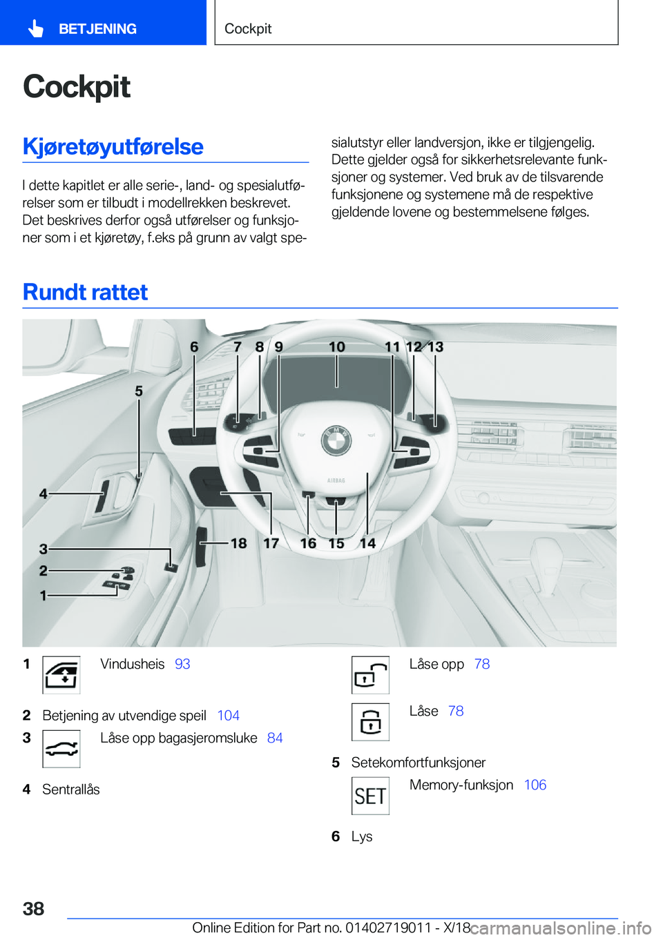 BMW Z4 2019  InstruksjonsbØker (in Norwegian) �C�o�c�k�p�i�t�K�j�