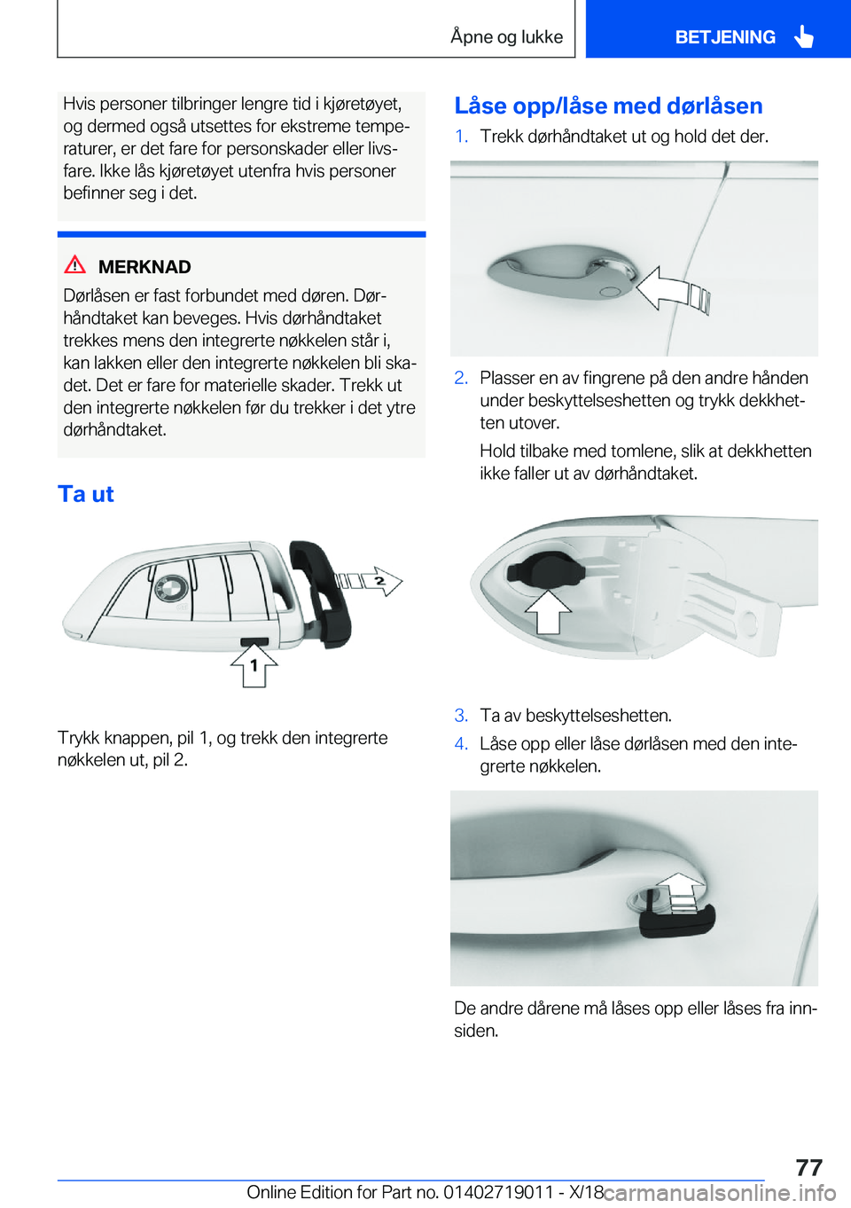 BMW Z4 2019  InstruksjonsbØker (in Norwegian) �H�v�i�s��p�e�r�s�o�n�e�r��t�i�l�b�r�i�n�g�e�r��l�e�n�g�r�e��t�i�d��i��k�j�