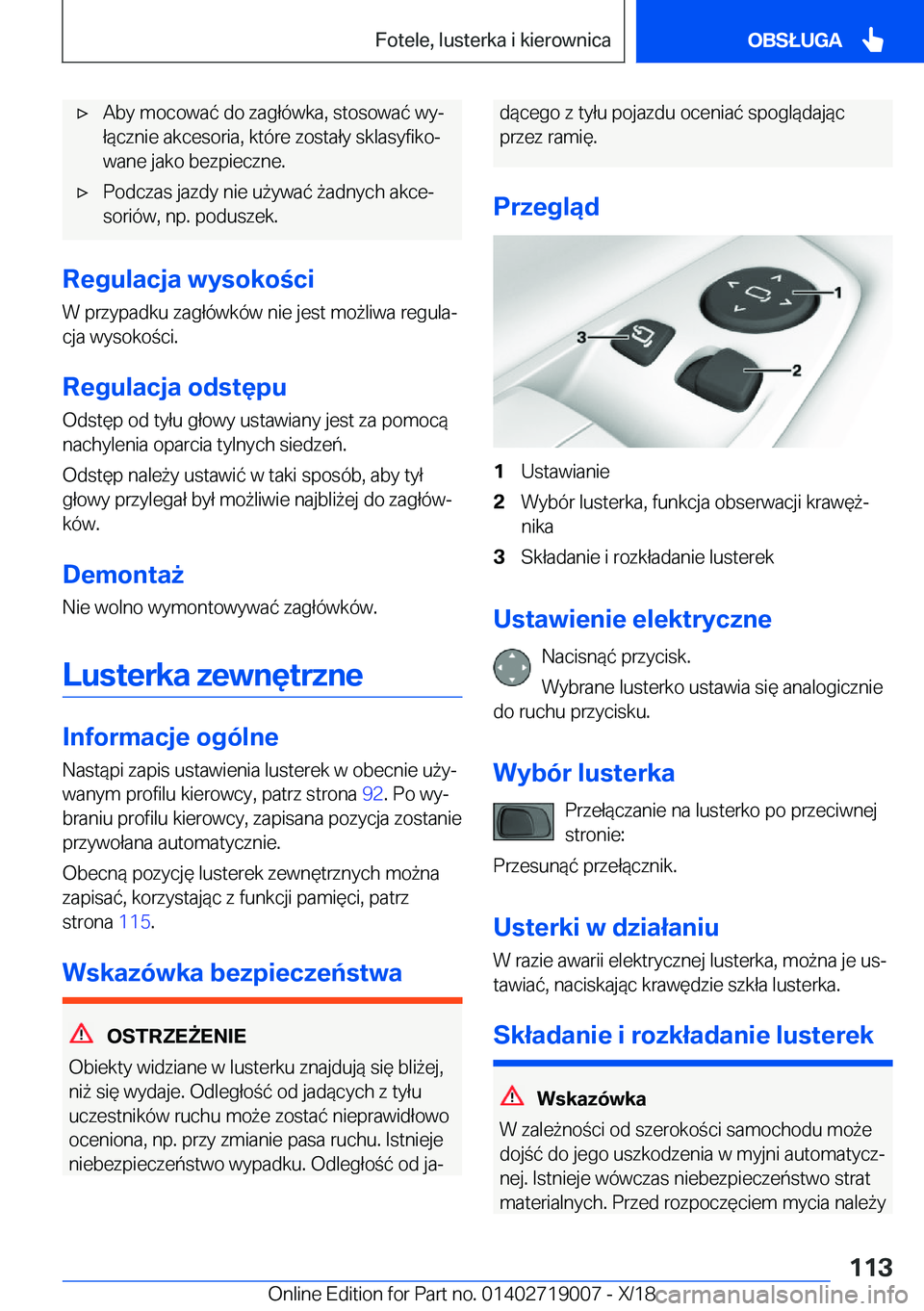 BMW Z4 2019  Instrukcja obsługi (in Polish) 'x�A�b�y��m�o�c�o�w�a�