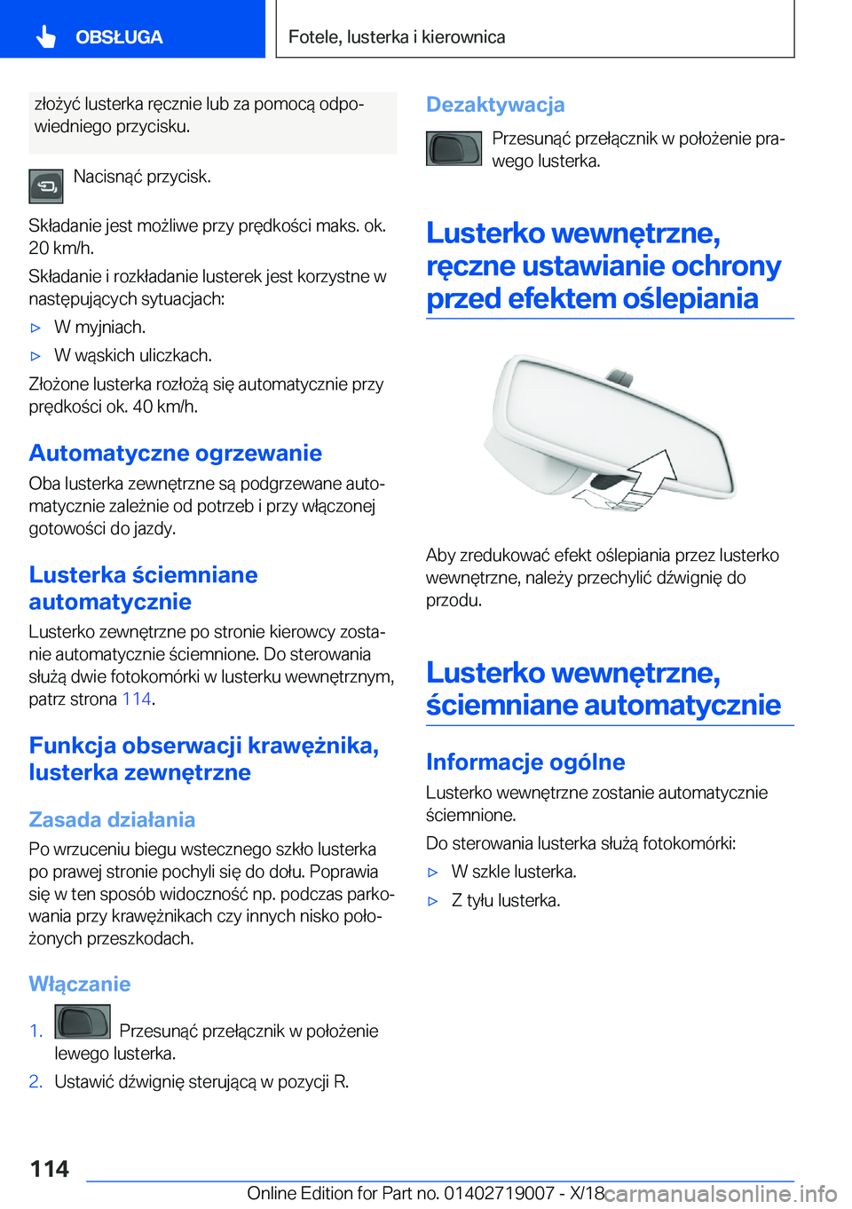 BMW Z4 2019  Instrukcja obsługi (in Polish) �z�ł�o9�y�