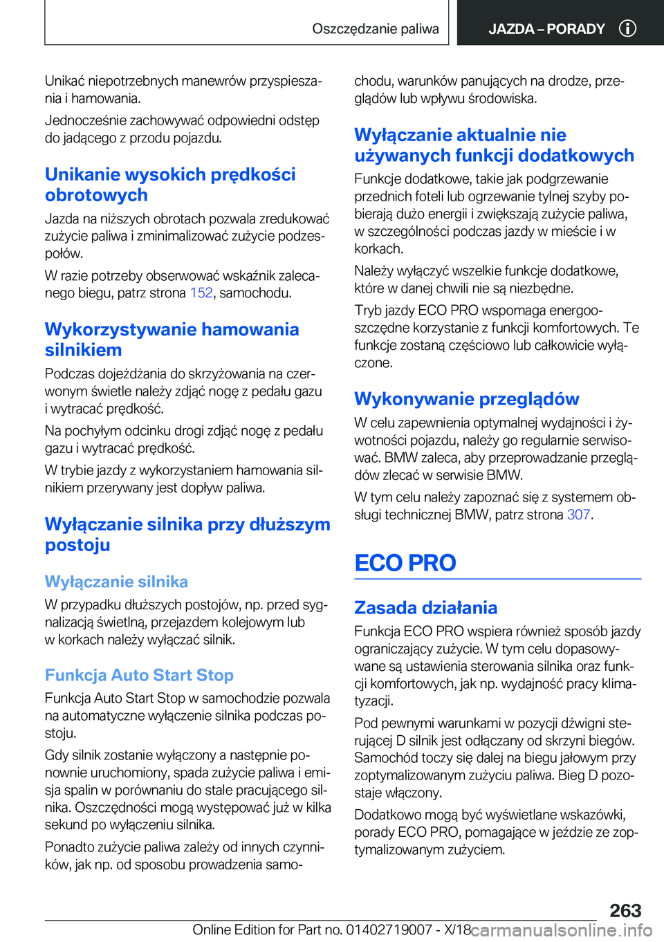 BMW Z4 2019  Instrukcja obsługi (in Polish) �U�n�i�k�a�