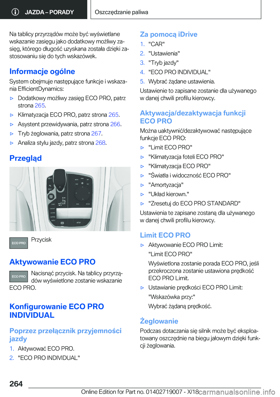 BMW Z4 2019  Instrukcja obsługi (in Polish) �N�a��t�a�b�l�i�c�y��p�r�z�y�r�z�