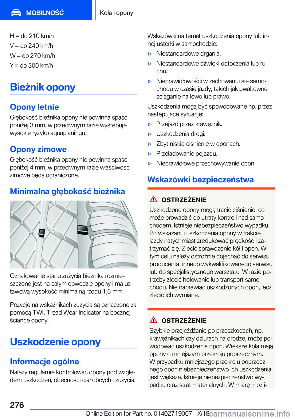 BMW Z4 2019  Instrukcja obsługi (in Polish) �H����d�o��2�1�0��k�m�/�h
�V����d�o��2�4�0��k�m�/�h
�W����d�o��2�7�0��k�m�/�h
�Y����d�o��3�0�0��k�m�/�h
�B�i�e9�n�i�k��o�p�o�n�y
�O�p�o�n�y��l�e�t�n�i�e �G�ł�