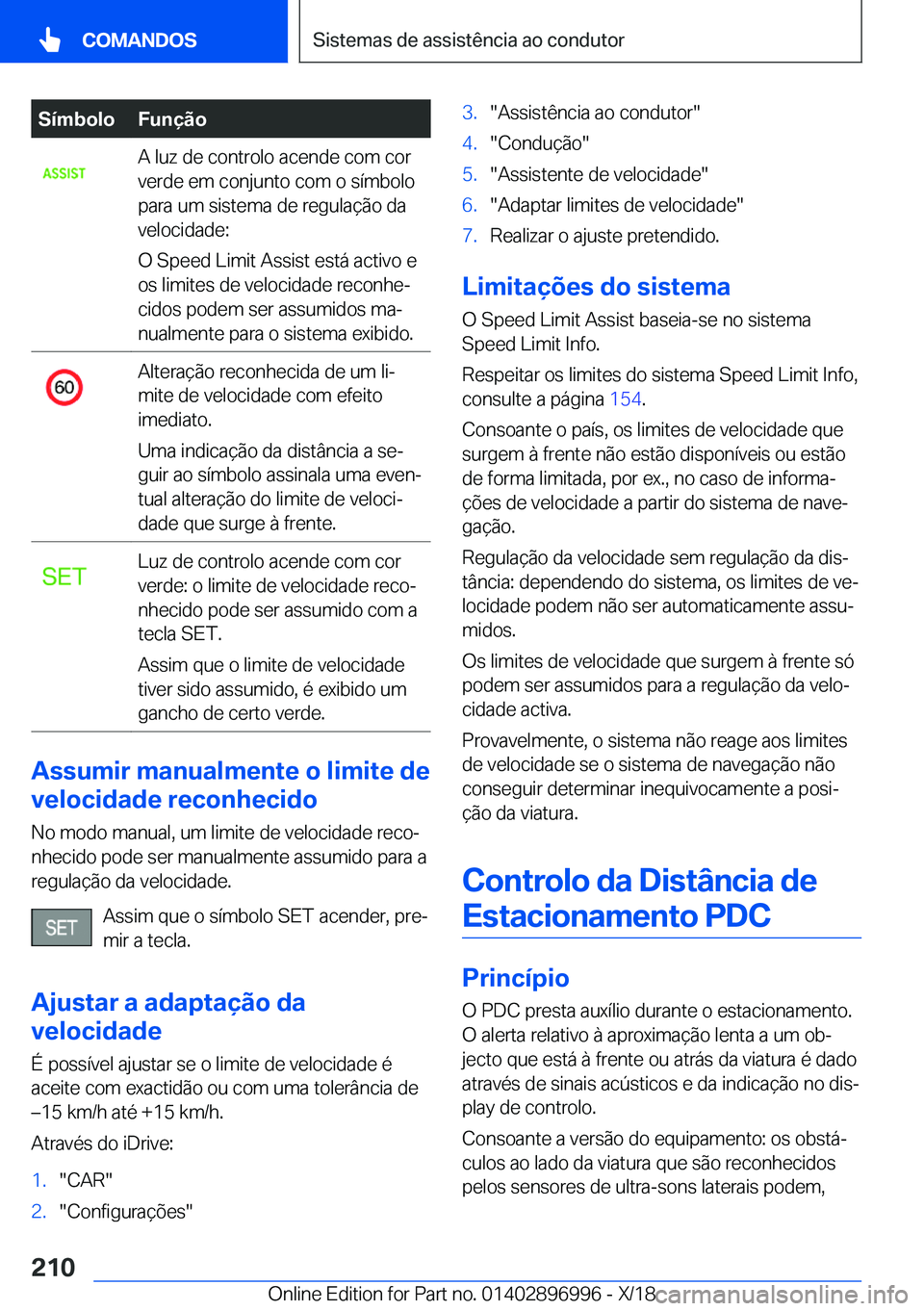 BMW Z4 2019  Manual do condutor (in Portuguese) �S�