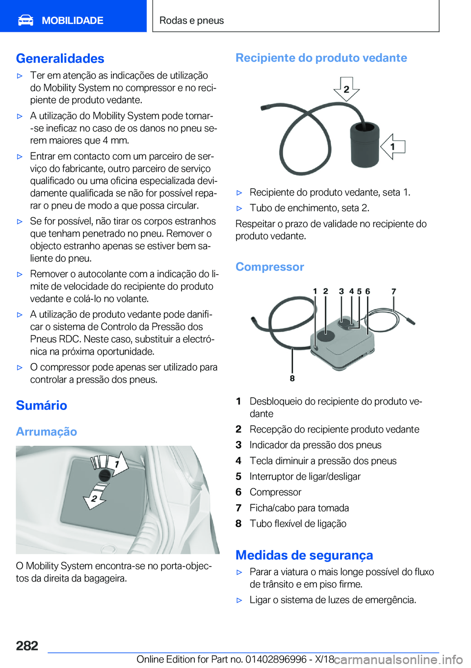 BMW Z4 2019  Manual do condutor (in Portuguese) �G�e�n�e�r�a�l�i�d�a�d�e�sx�T�e�r��e�m��a�t�e�n�