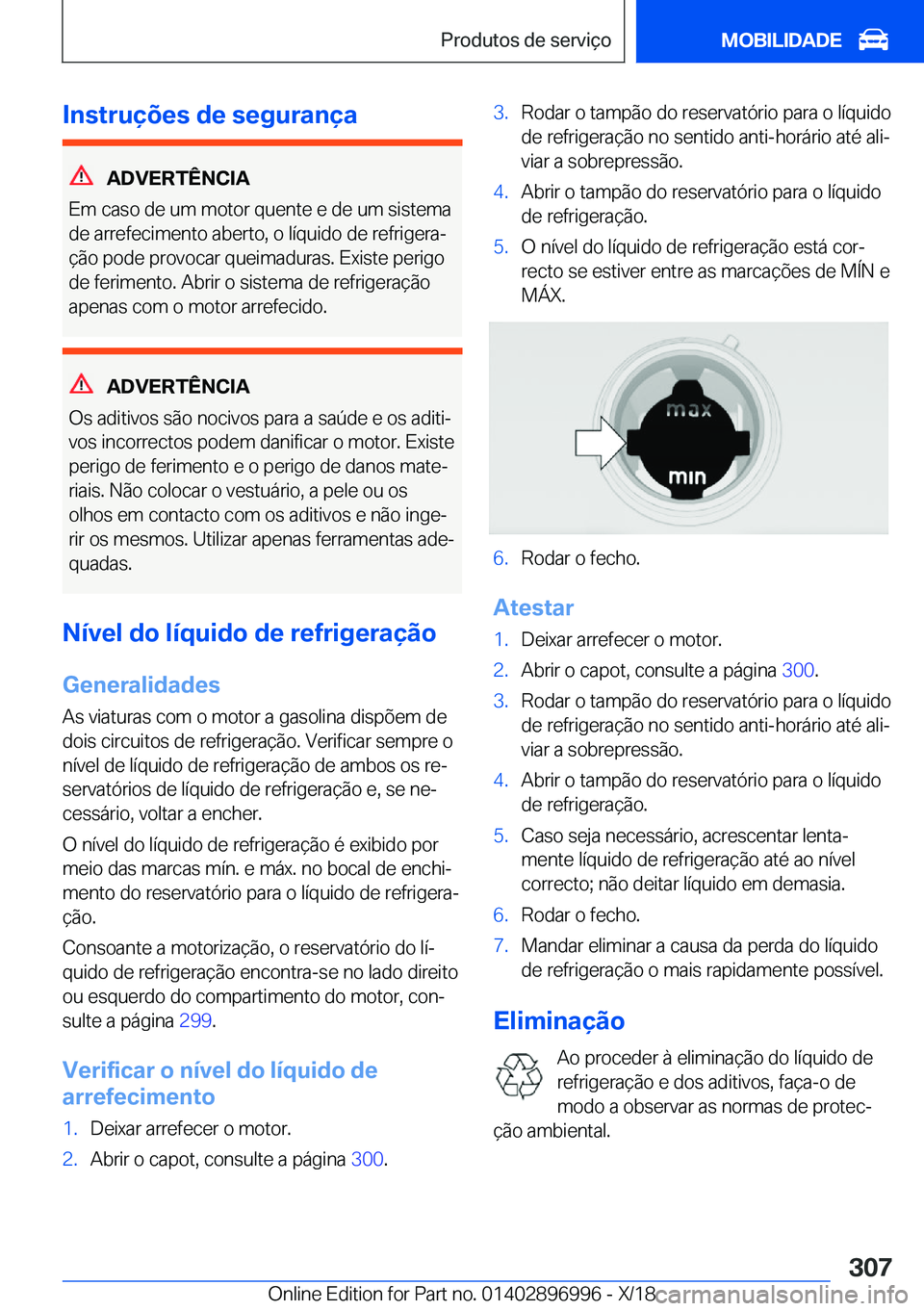 BMW Z4 2019  Manual do condutor (in Portuguese) �I�n�s�t�r�u�