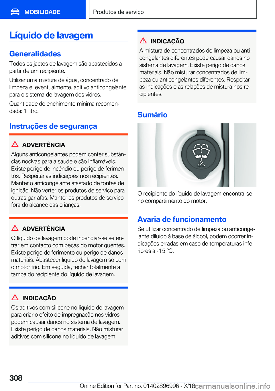 BMW Z4 2019  Manual do condutor (in Portuguese) �L�