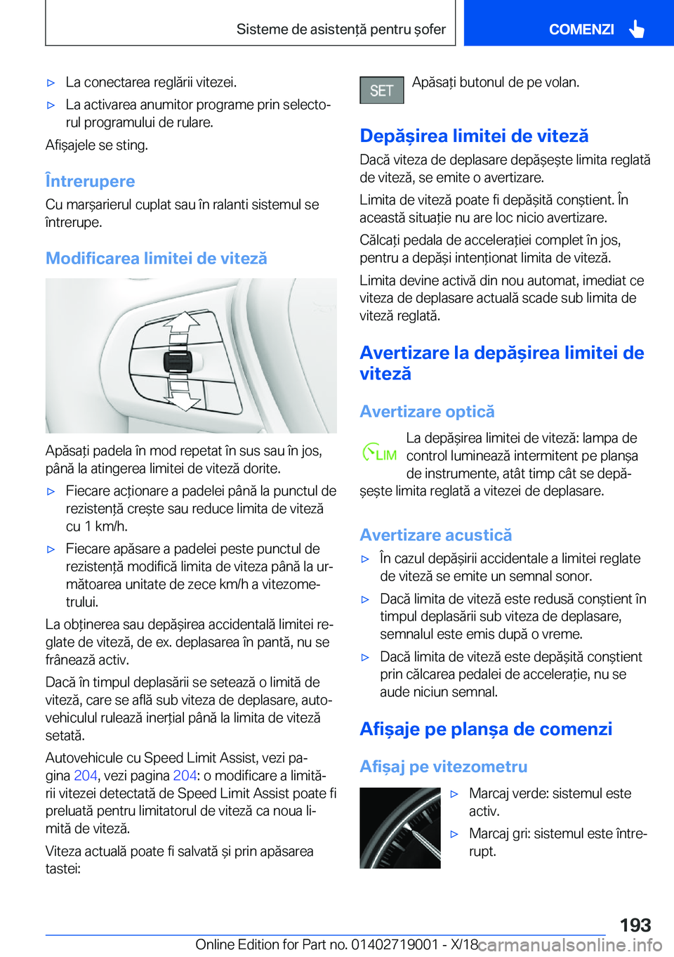 BMW Z4 2019  Ghiduri De Utilizare (in Romanian) 'x�L�a��c�o�n�e�c�t�a�r�e�a��r�e�g�l�