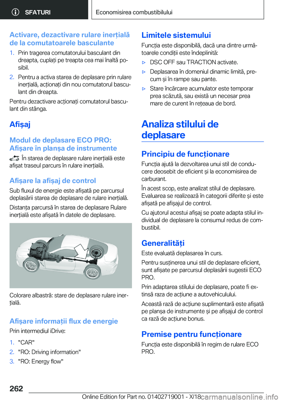 BMW Z4 2019  Ghiduri De Utilizare (in Romanian) �A�c�t�i�v�a�r�e�,��d�e�z�a�c�t�i�v�a�r�e��r�u�l�a�r�e��i�n�e�r�i�a�l�