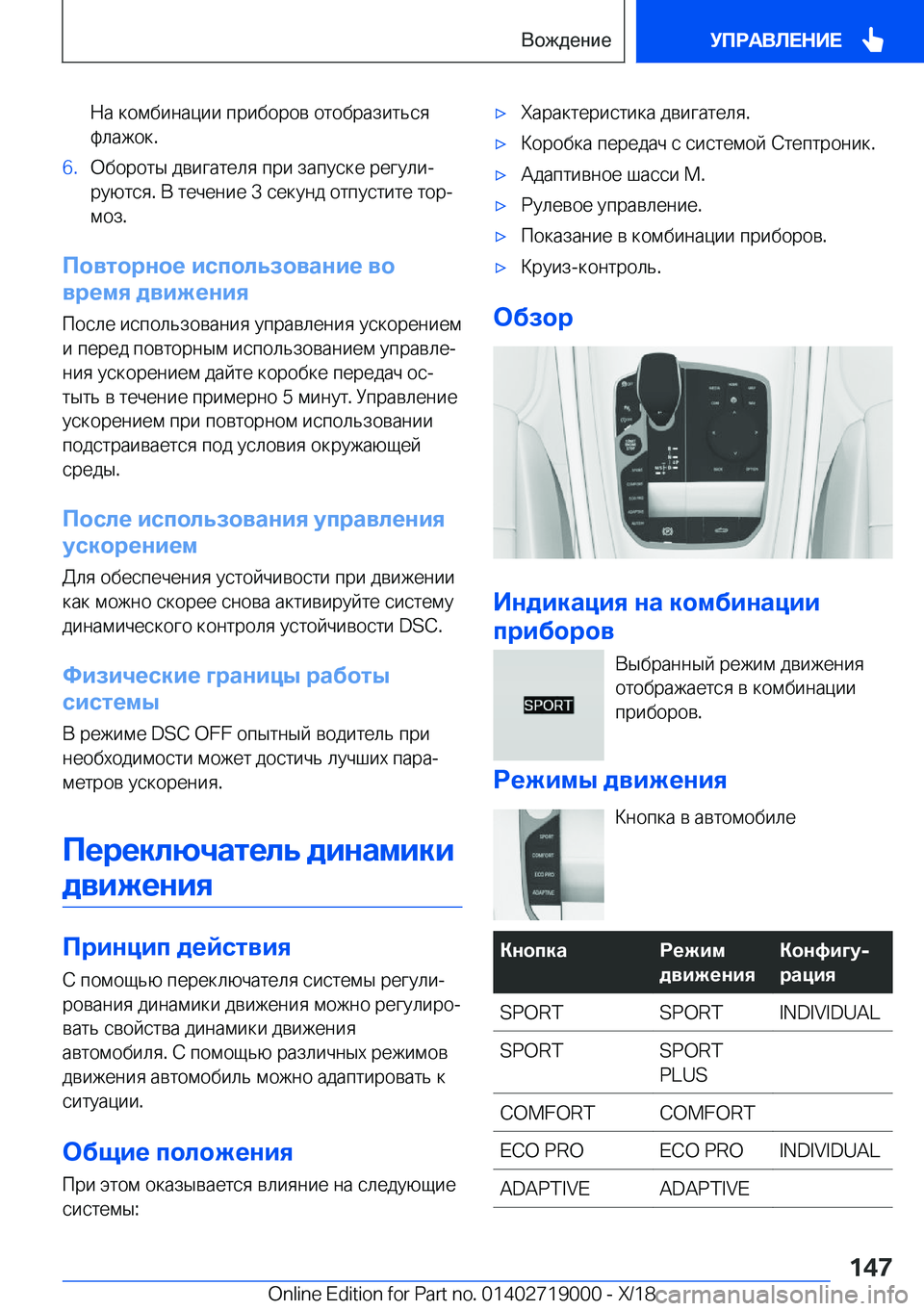 BMW Z4 2019  Руково  