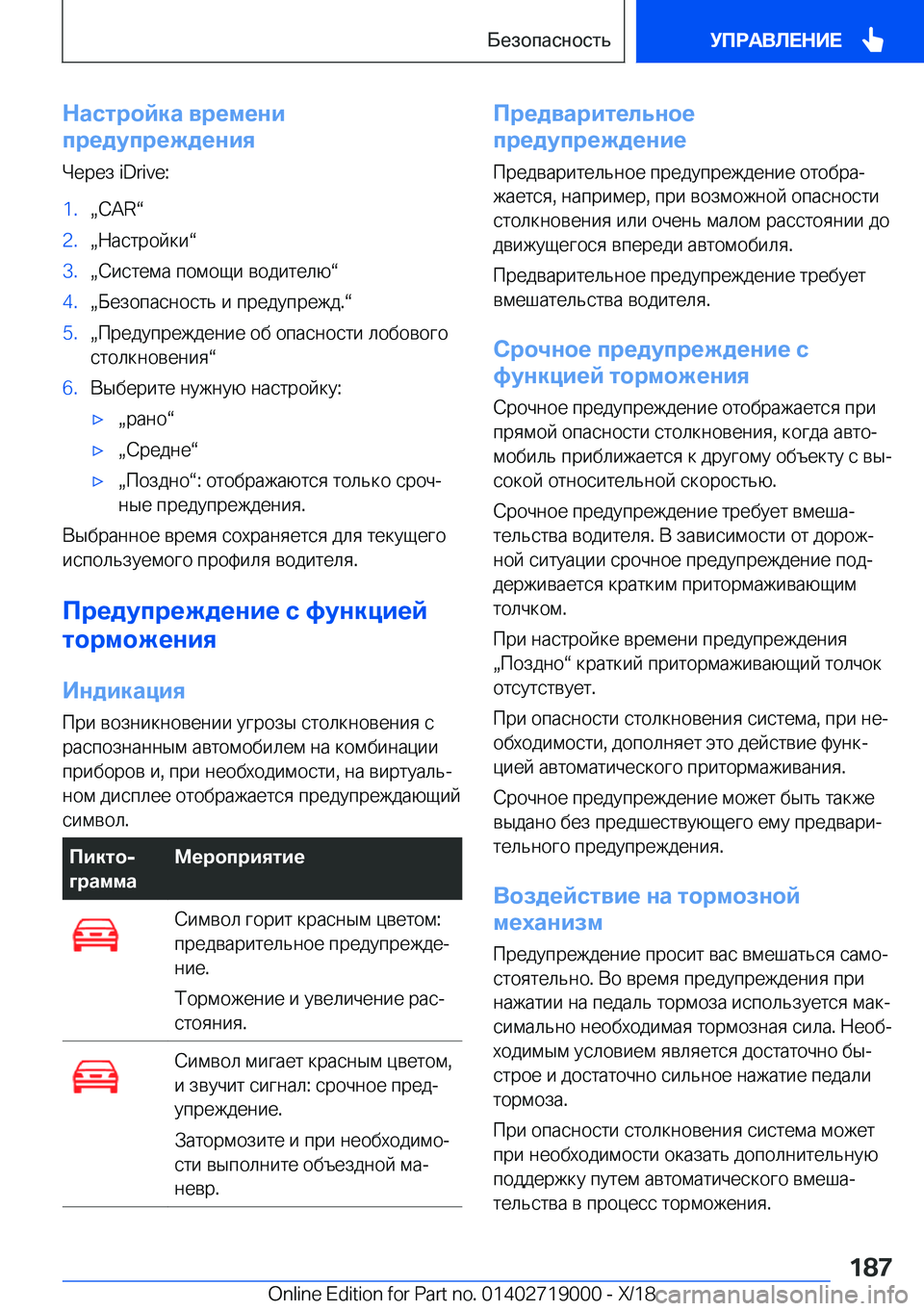 BMW Z4 2019  Руково 
