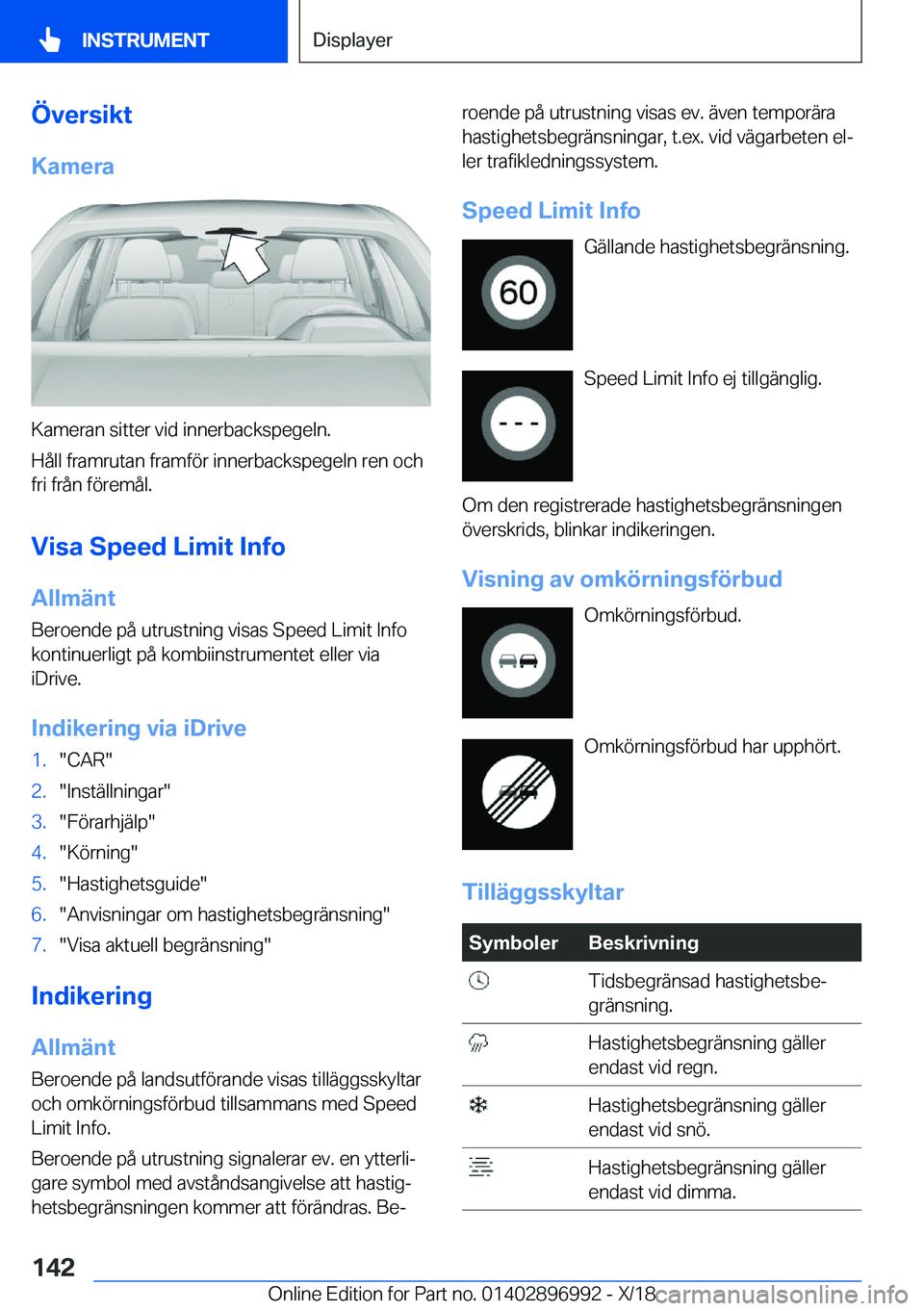 BMW Z4 2019  InstruktionsbÖcker (in Swedish) �
