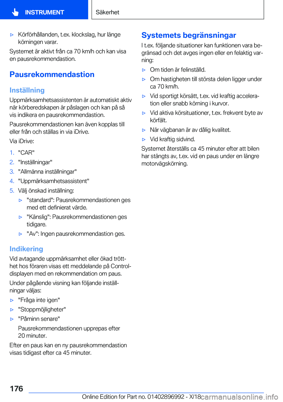 BMW Z4 2019  InstruktionsbÖcker (in Swedish) x�K�