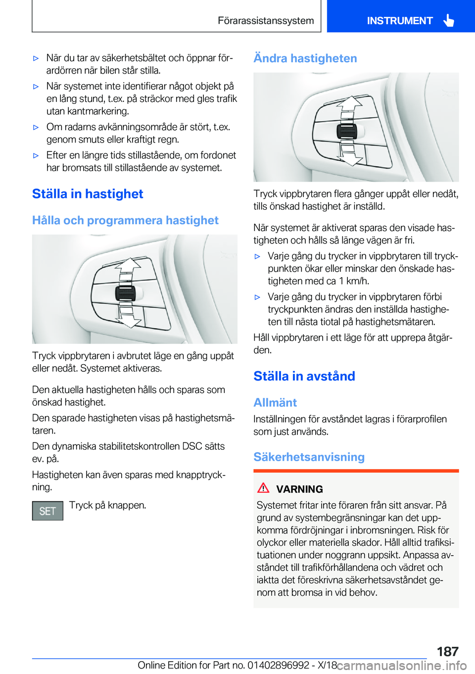 BMW Z4 2019  InstruktionsbÖcker (in Swedish) x�N�ä�r��d�u��t�a�r��a�v��s�ä�k�e�r�h�e�t�s�b�ä�l�t�e�t��o�c�h��