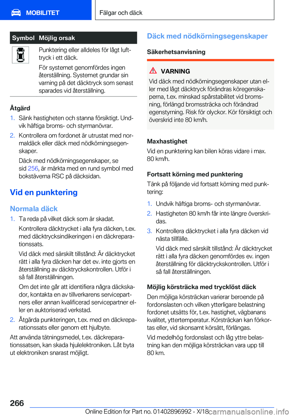 BMW Z4 2019  InstruktionsbÖcker (in Swedish) �S�y�m�b�o�l�M�