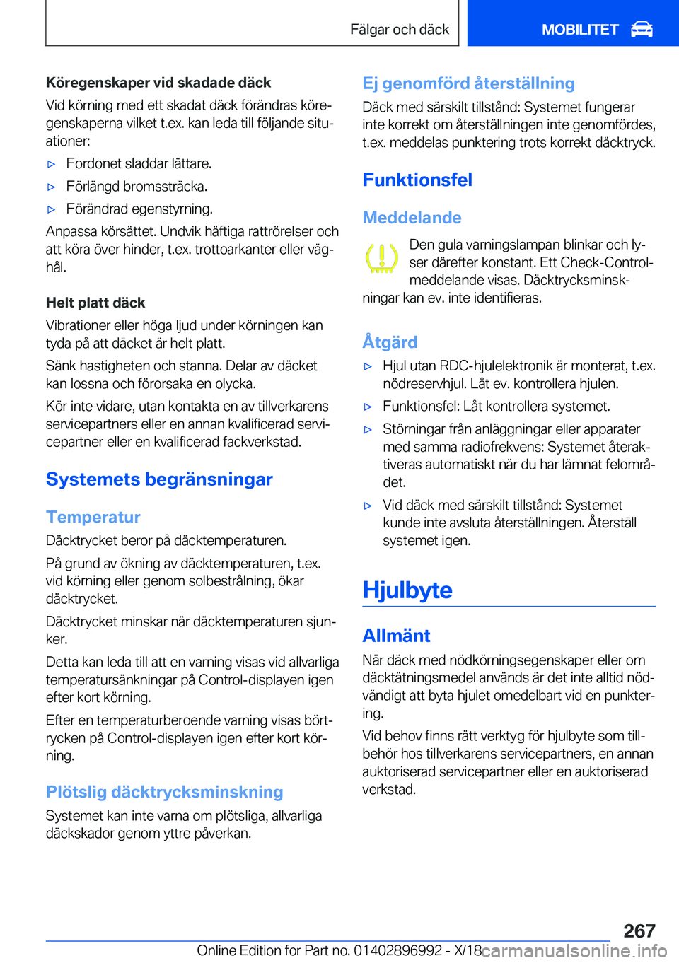 BMW Z4 2019  InstruktionsbÖcker (in Swedish) �K�