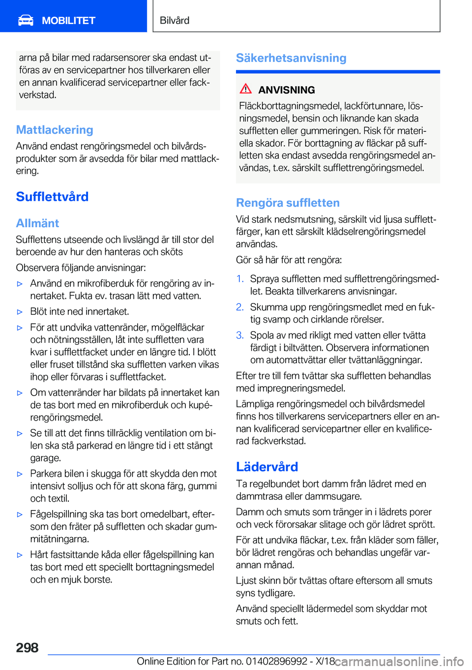 BMW Z4 2019  InstruktionsbÖcker (in Swedish) �a�r�n�a��p�å��b�i�l�a�r��m�e�d��r�a�d�a�r�s�e�n�s�o�r�e�r��s�k�a��e�n�d�a�s�t��u�tj
�f�