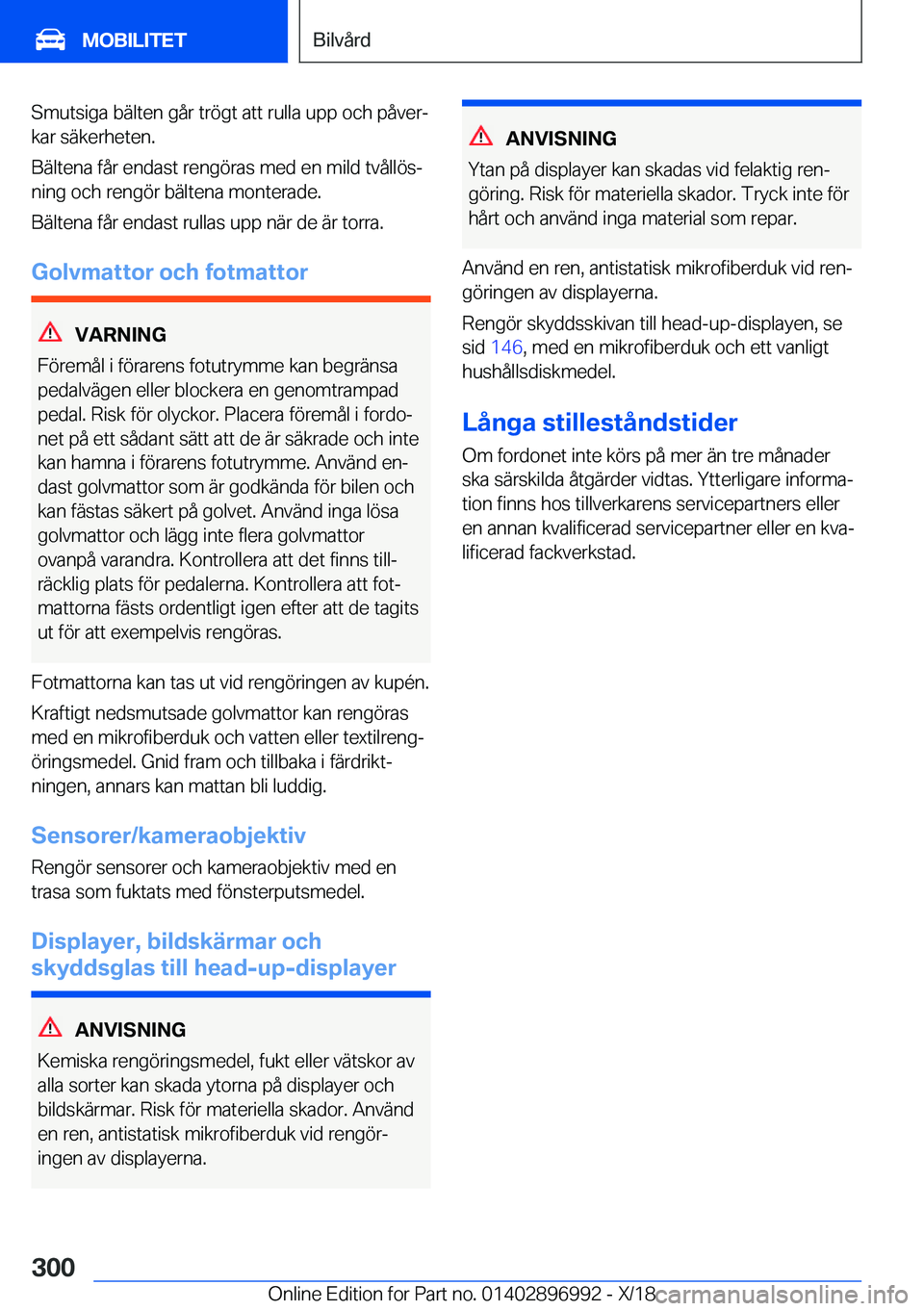 BMW Z4 2019  InstruktionsbÖcker (in Swedish) �S�m�u�t�s�i�g�a��b�ä�l�t�e�n��g�å�r��t�r�