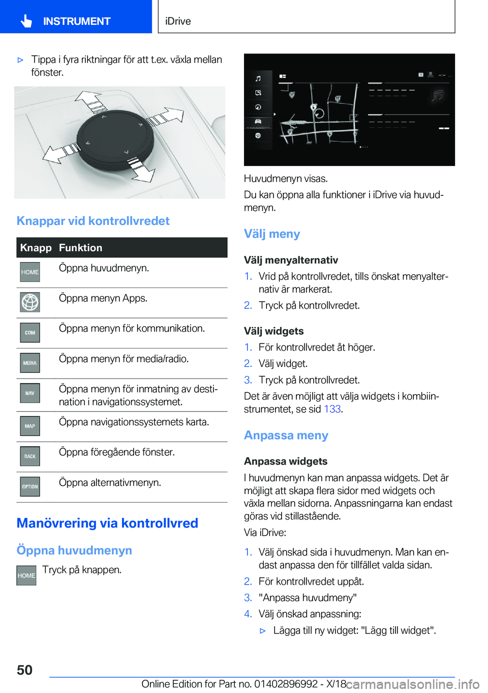 BMW Z4 2019  InstruktionsbÖcker (in Swedish) x�T�i�p�p�a��i��f�y�r�a��r�i�k�t�n�i�n�g�a�r��f�