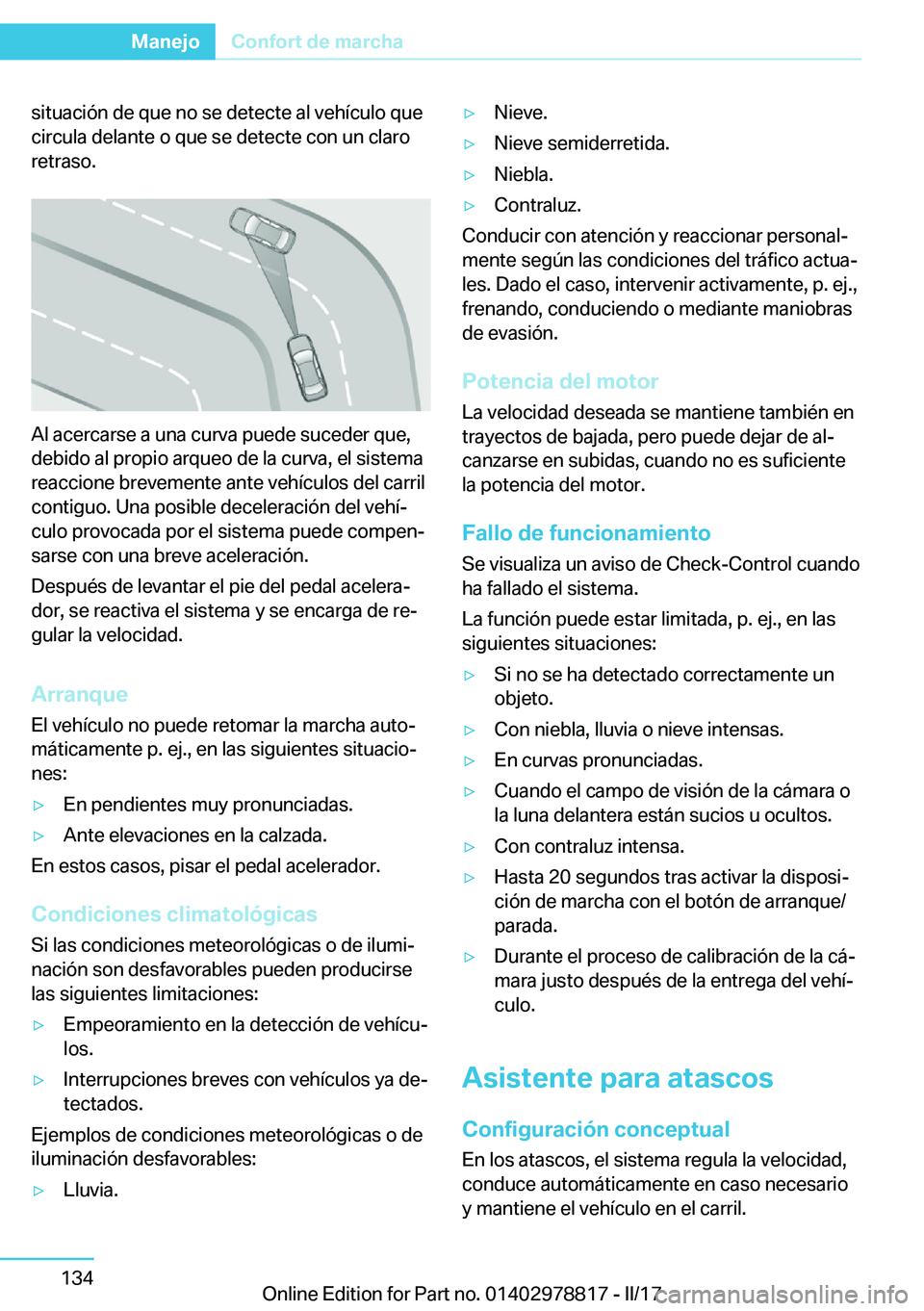 BMW I3 2017  Manuales de Empleo (in Spanish) �s�i�t�u�a�c�i�