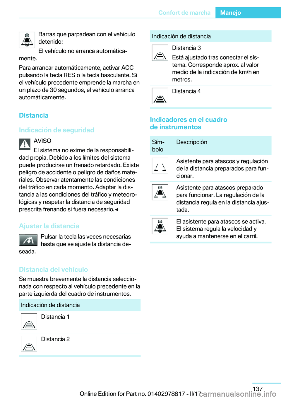 BMW I3 2017  Manuales de Empleo (in Spanish) �B�a�r�r�a�s� �q�u�e� �p�a�r�p�a�d�e�a�n� �c�o�n� �e�l� �v�e�h�