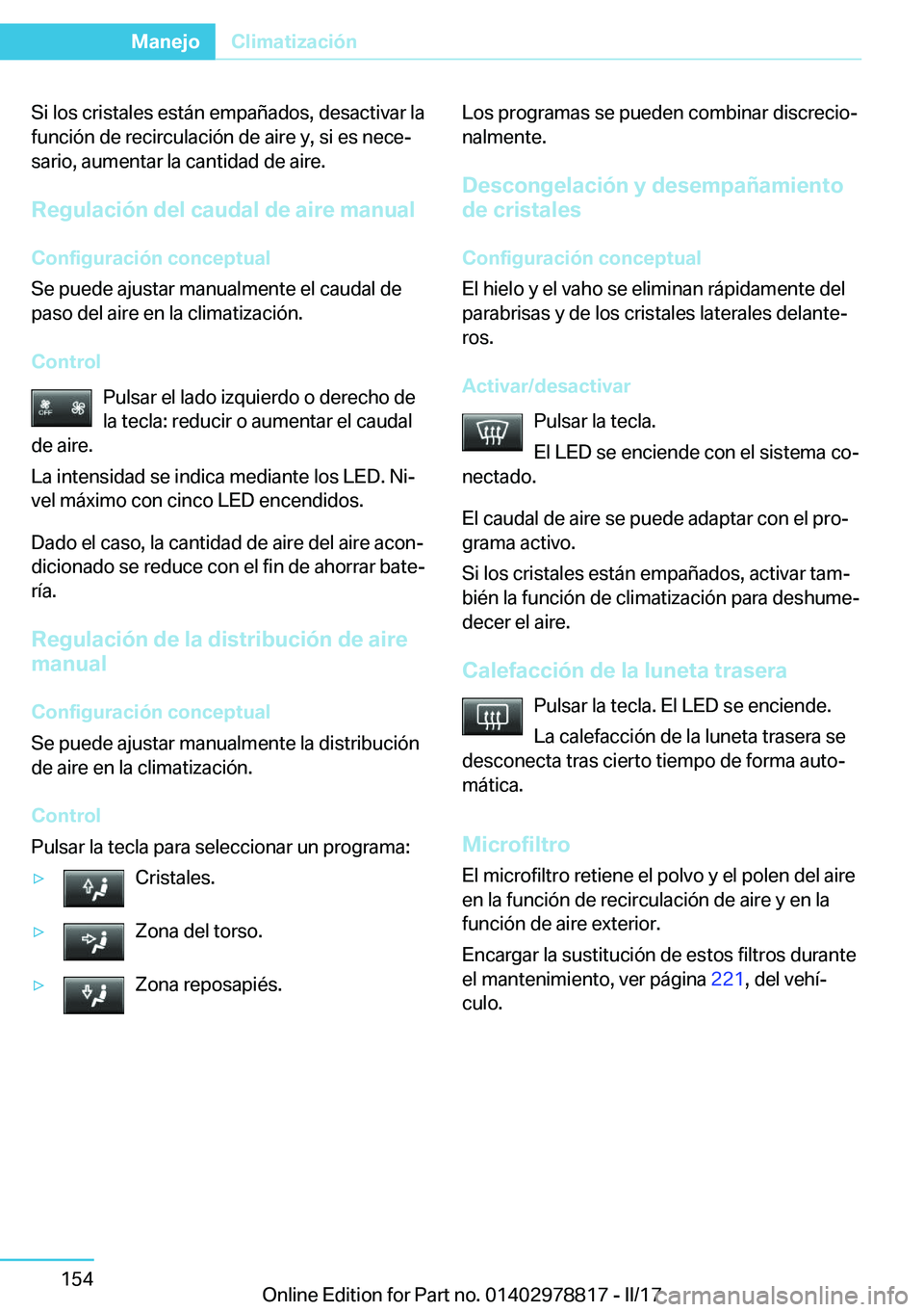 BMW I3 2017  Manuales de Empleo (in Spanish) �S�i� �l�o�s� �c�r�i�s�t�a�l�e�s� �e�s�t�