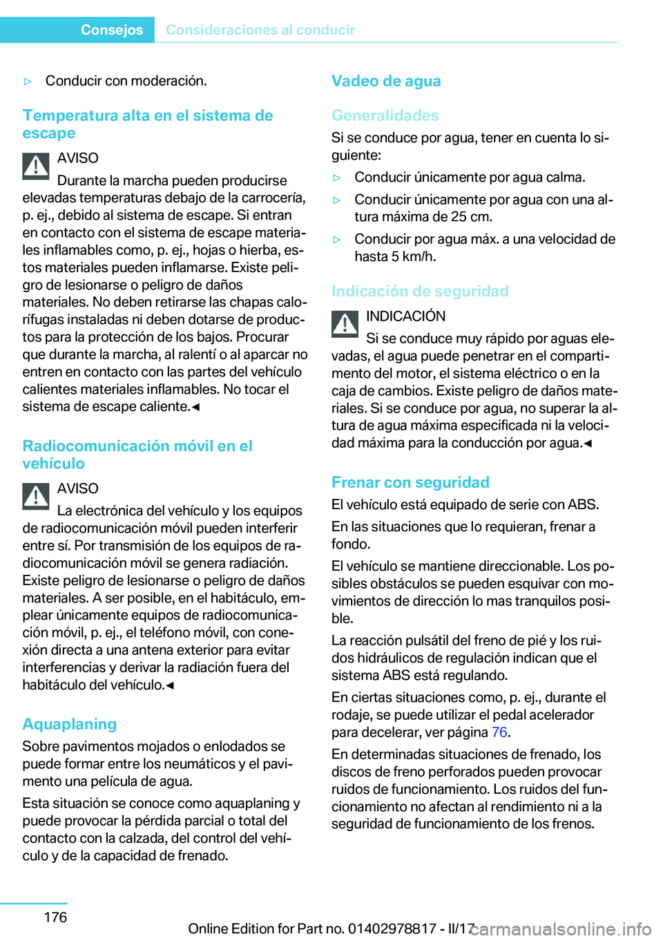 BMW I3 2017  Manuales de Empleo (in Spanish) y�C�o�n�d�u�c�i�r� �c�o�n� �m�o�d�e�r�a�c�i�