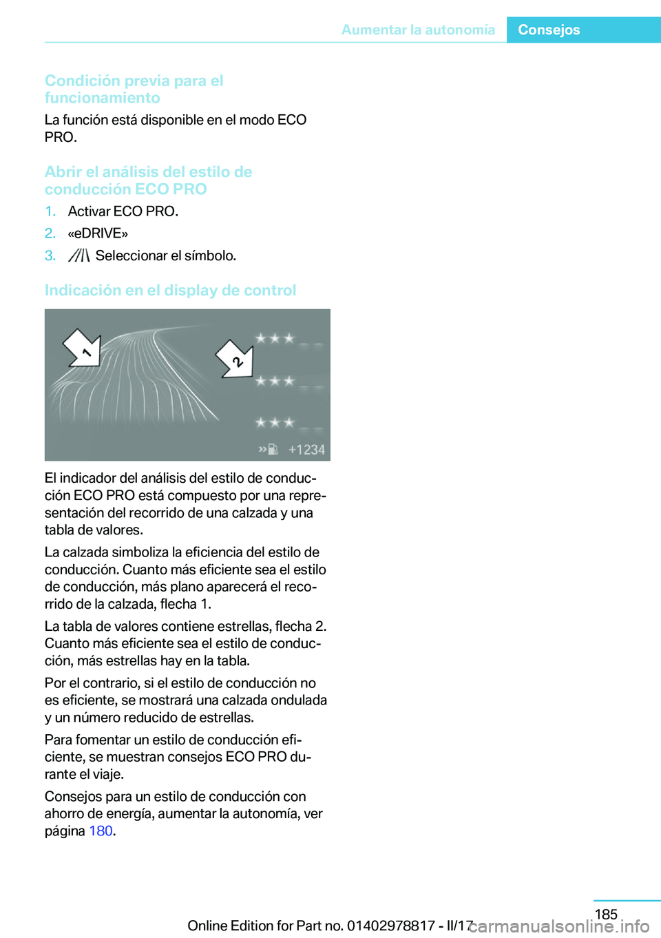 BMW I3 2017  Manuales de Empleo (in Spanish) �C�o�n�d�i�c�i�