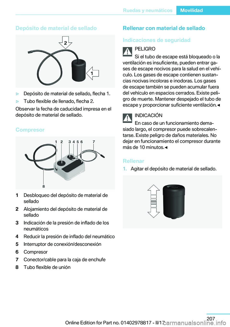 BMW I3 2017  Manuales de Empleo (in Spanish) �D�e�p�