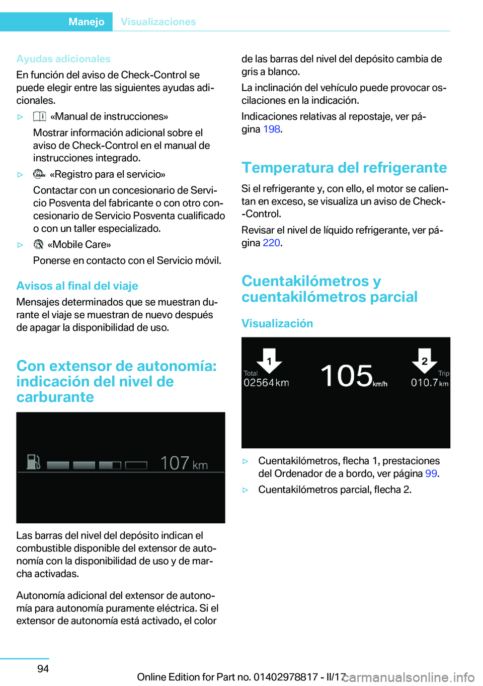 BMW I3 2017  Manuales de Empleo (in Spanish) �A�y�u�d�a�s��a�d�i�c�i�o�n�a�l�e�s
�E�n� �f�u�n�c�i�