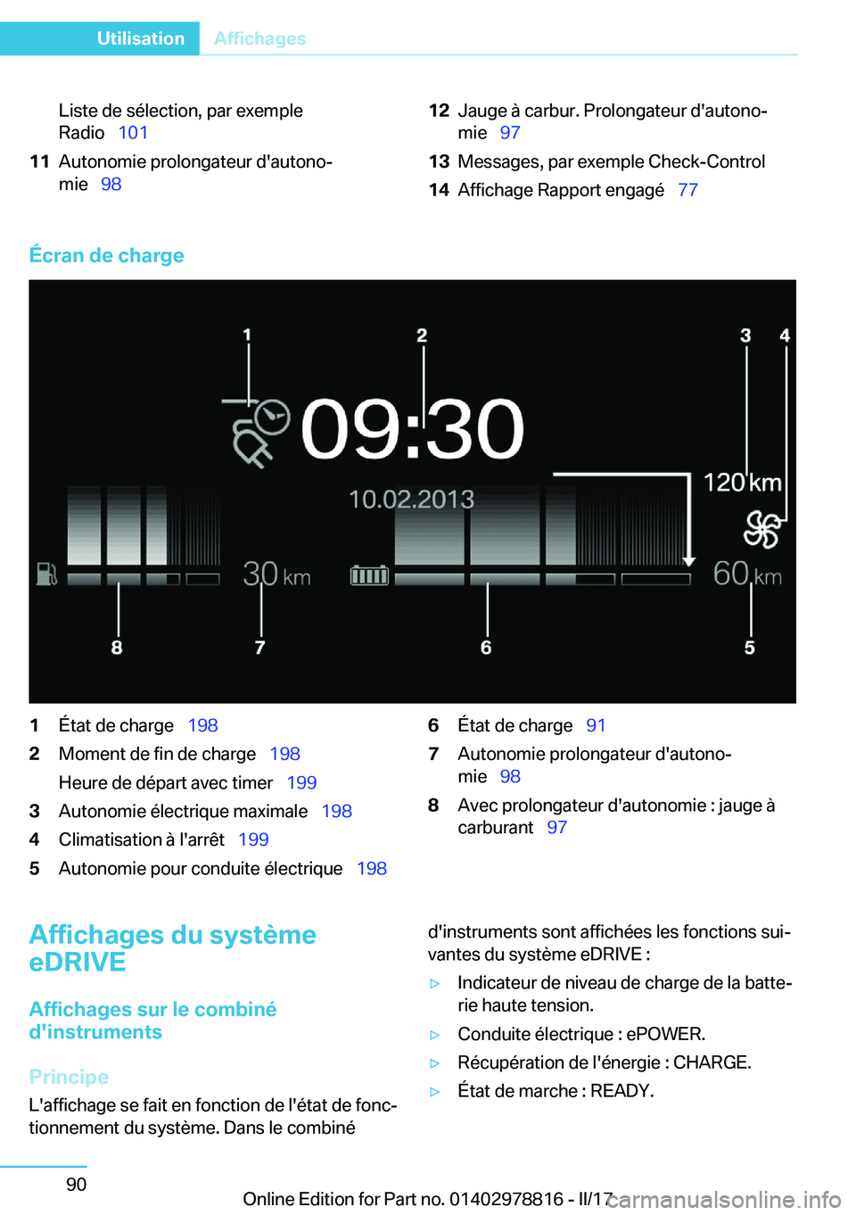 BMW I3 2017  Notices Demploi (in French) �L�i�s�t�e� �d�e� �s�é�l�e�c�t�i�o�n�,� �p�a�r� �e�x�e�m�p�l�e
�R�a�d�i�o\_ �1�0�1�1�1�A�u�t�o�n�o�m�i�e� �p�r�o�l�o�n�g�a�t�e�u�r� �d�'�a�u�t�o�n�oj
�m�i�e\_ �9�8�1�2�J�a�u�g�e� �