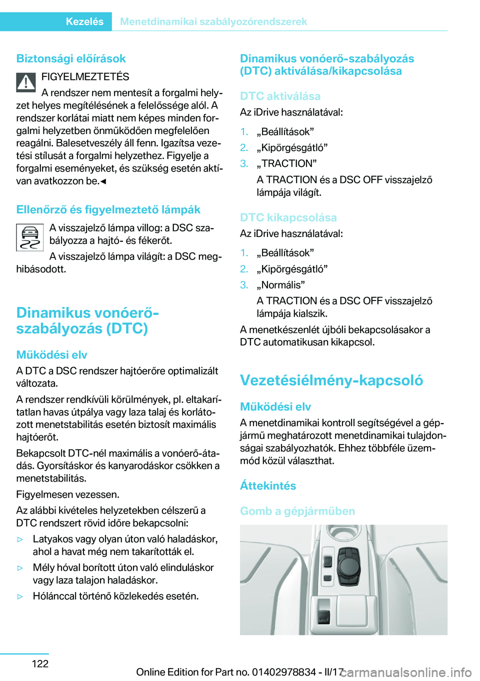 BMW I3 2017  Kezelési útmutató (in Hungarian) �B�i�z�t�o�n�s�