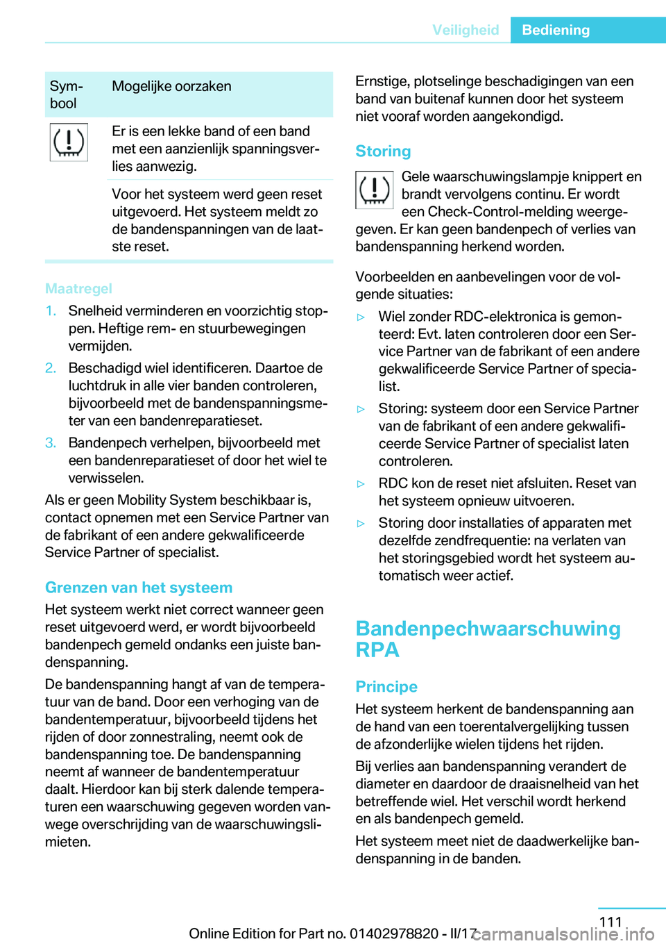 BMW I3 2017  Instructieboekjes (in Dutch) �S�y�mj
�b�o�o�l�M�o�g�e�l�i�j�k�e� �o�o�r�z�a�k�e�n�E�r� �i�s� �e�e�n� �l�e�k�k�e� �b�a�n�d� �o�f� �e�e�n� �b�a�n�d
�m�e�t� �e�e�n� �a�a�n�z�i�e�n�l�i�j�k� �s�p�a�n�n�i�n�g�s�v�e�rj
�l�i�e�s� �a�a�
