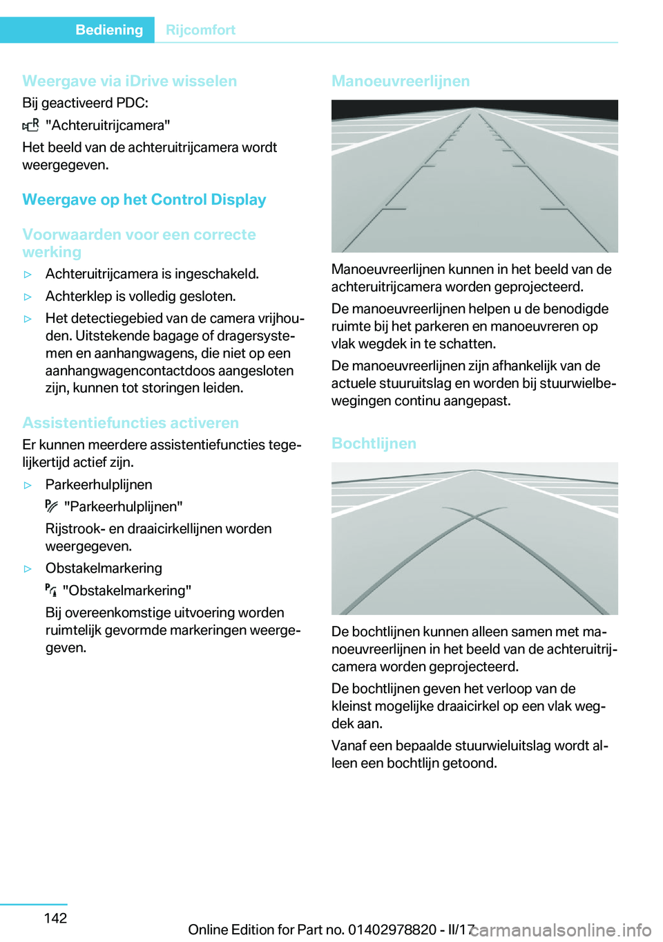 BMW I3 2017  Instructieboekjes (in Dutch) �W�e�e�r�g�a�v�e��v�i�a��i�D�r�i�v�e��w�i�s�s�e�l�e�n
�B�i�j� �g�e�a�c�t�i�v�e�e�r�d� �P�D�C�:
� � �"�A�c�h�t�e�r�u�i�t�r�i�j�c�a�m�e�r�a�"
�H�e�t� �b�e�e�l�d� �v�a�n� �d�e� �a�c�h�t�e�r�u�