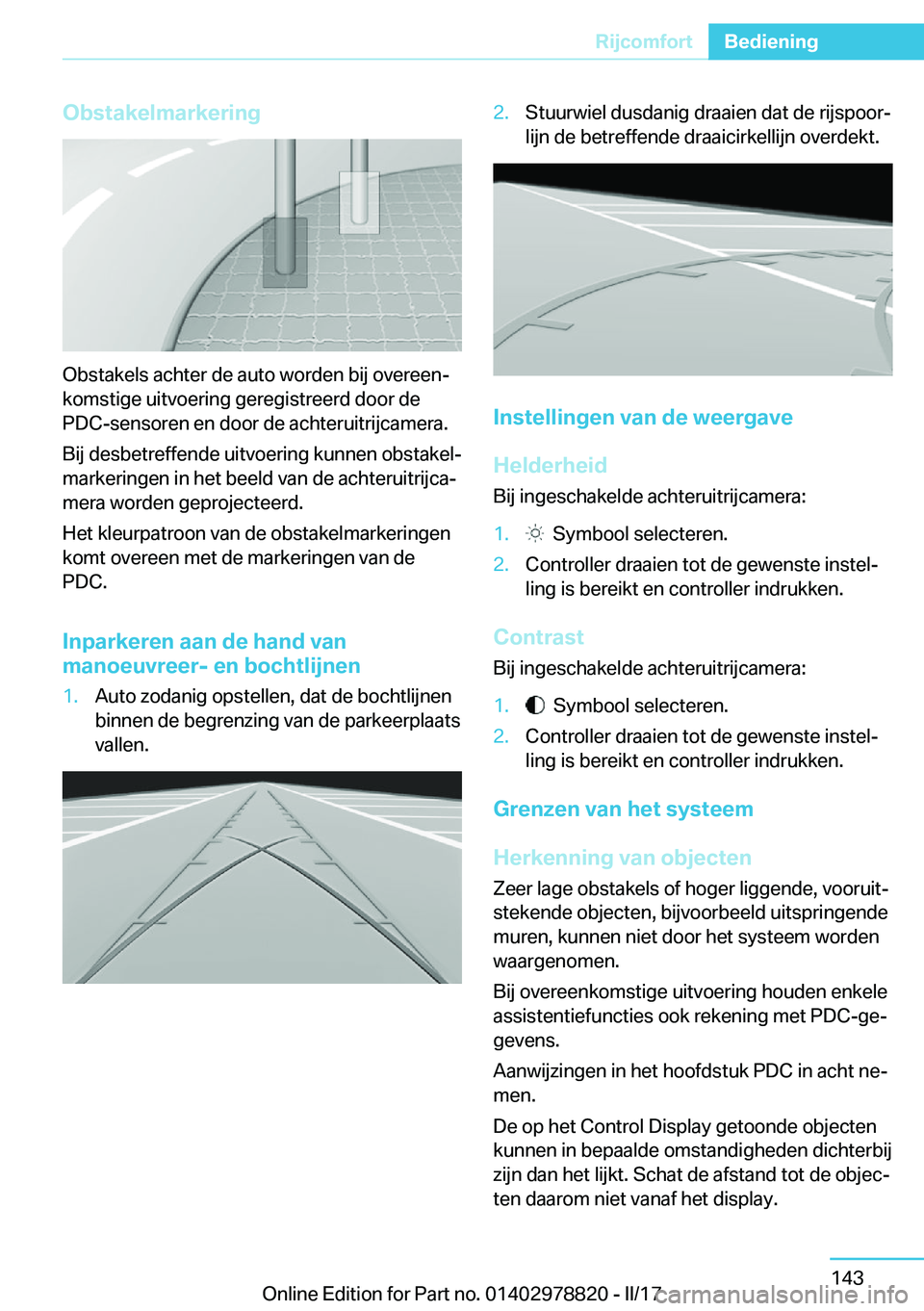 BMW I3 2017  Instructieboekjes (in Dutch) �O�b�s�t�a�k�e�l�m�a�r�k�e�r�i�n�g
�O�b�s�t�a�k�e�l�s� �a�c�h�t�e�r� �d�e� �a�u�t�o� �w�o�r�d�e�n� �b�i�j� �o�v�e�r�e�e�nj�k�o�m�s�t�i�g�e� �u�i�t�v�o�e�r�i�n�g� �g�e�r�e�g�i�s�t�r�e�e�r�d� �d�o�o�r�