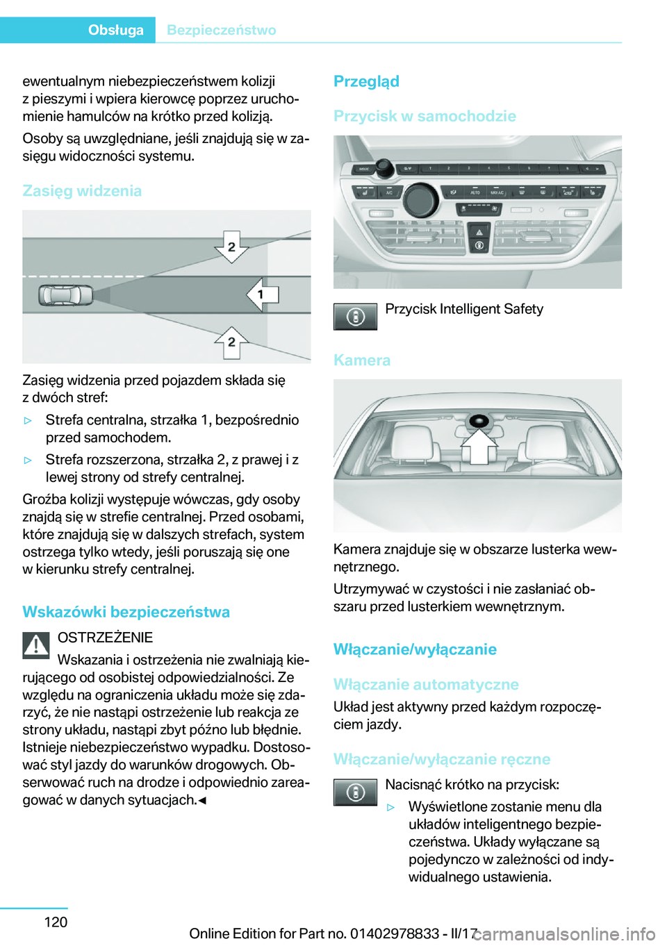 BMW I3 2017  Instrukcja obsługi (in Polish) �e�w�e�n�t�u�a�l�n�y�m� �n�i�e�b�e�z�p�i�e�c�z�e�