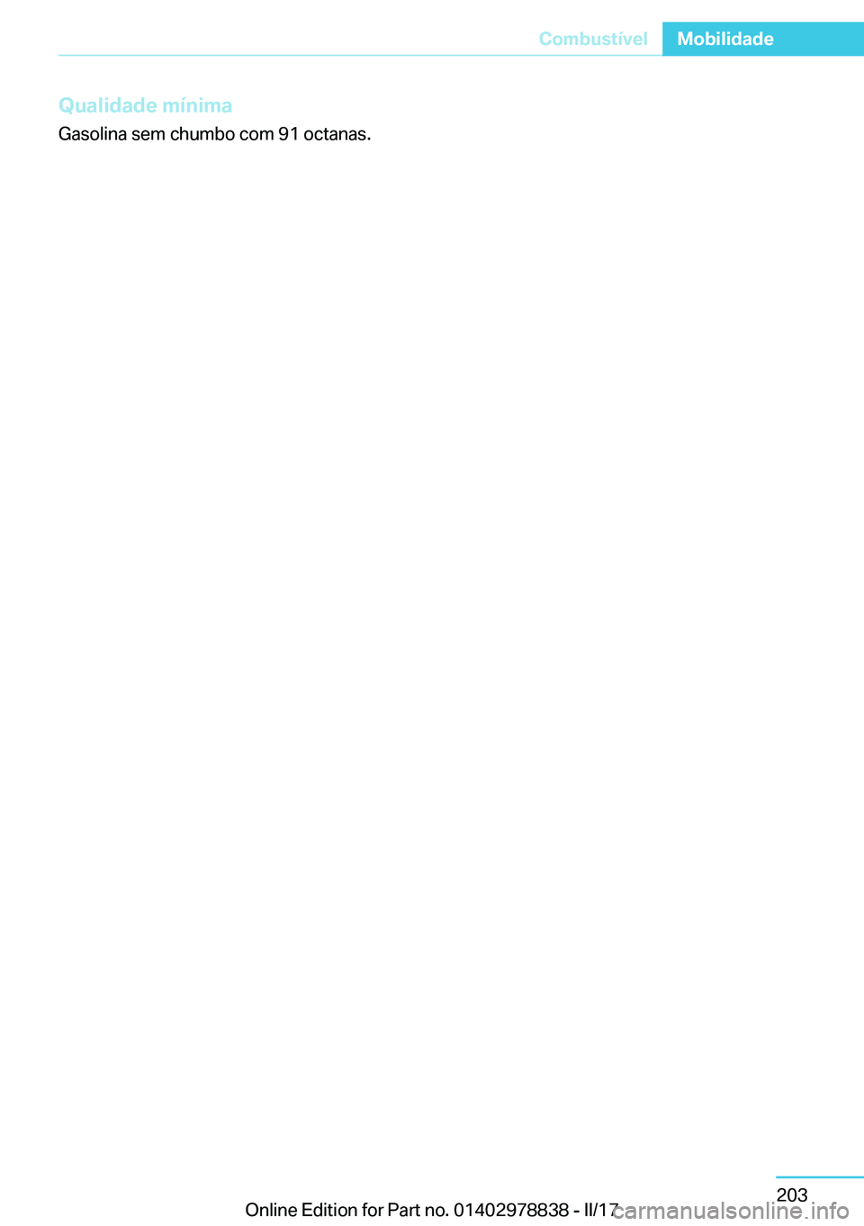 BMW I3 2017  Manual do condutor (in Portuguese) �Q�u�a�l�i�d�a�d�e��m�